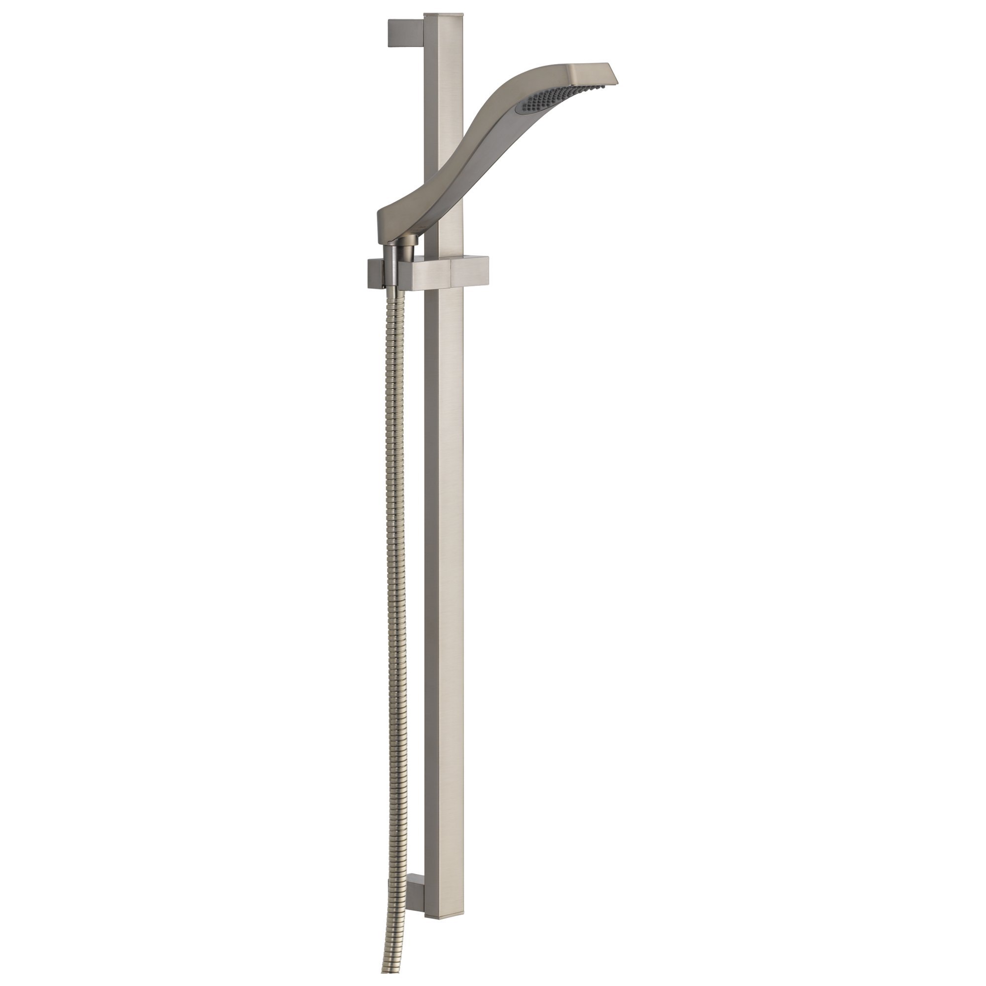 Delta Faucet Dryden Single-Spray Touch-Clean Wall-Mounted Slide Bar Handheld Shower with Hose - Stainless Steel 57051-SS - Perfect for Bathroom Renovation & Spa-Like Shower Experience