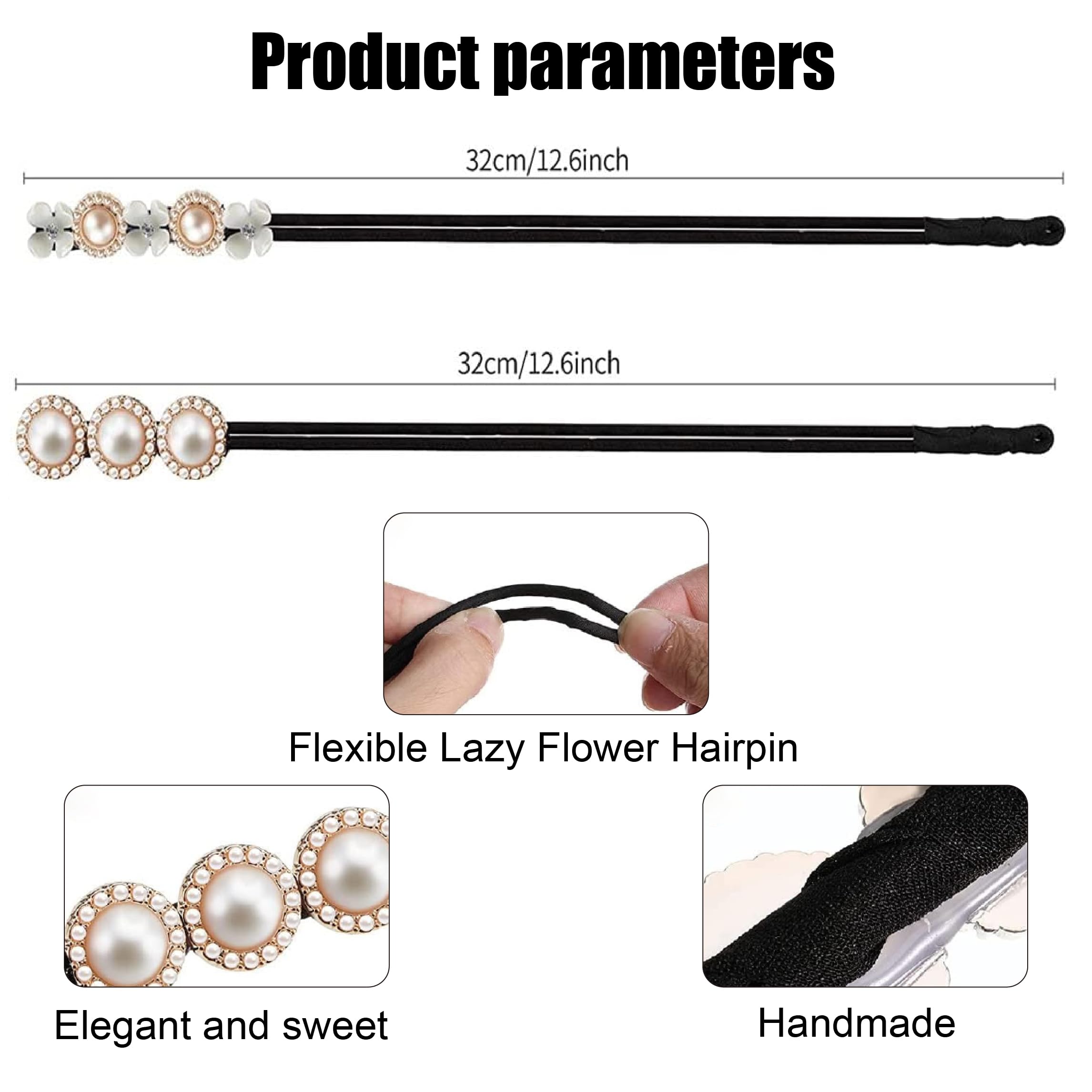 Magic Chignon Hair Bands - 2 Pack Donut Bun Maker, Fabric Hair Clip, Reusable Hair Accessories for Women - Perfect for Updos, Ponytails, and Elegant Hairstyles for Work, Parties, and Special Occasions