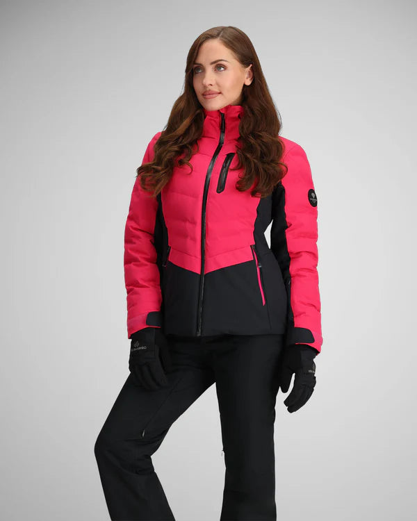 Obermeyer Women's Cosima Down Jacket 2025 - Waterproof Winter Coat with Hood, Lightweight Warm Puffer Jacket for Skiing, Snowboarding & Cold Weather Outdoor Activities