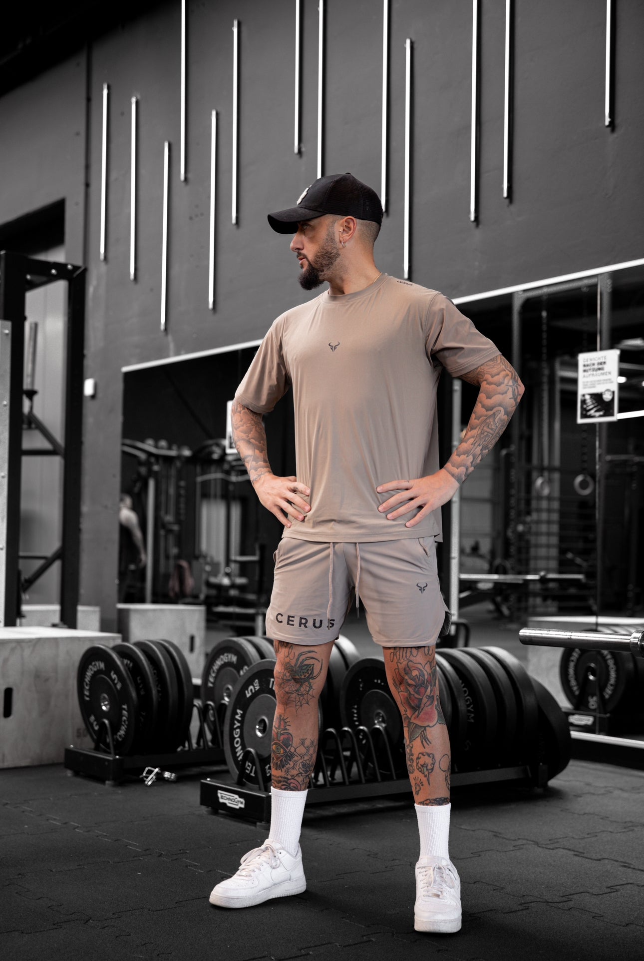 Cerus Biscuit Fusion Linerless Running Shorts for Men - Lightweight Quick-Dry Athletic Shorts with Built-in Compression Liner - Perfect for Gym, Jogging & Outdoor Sports