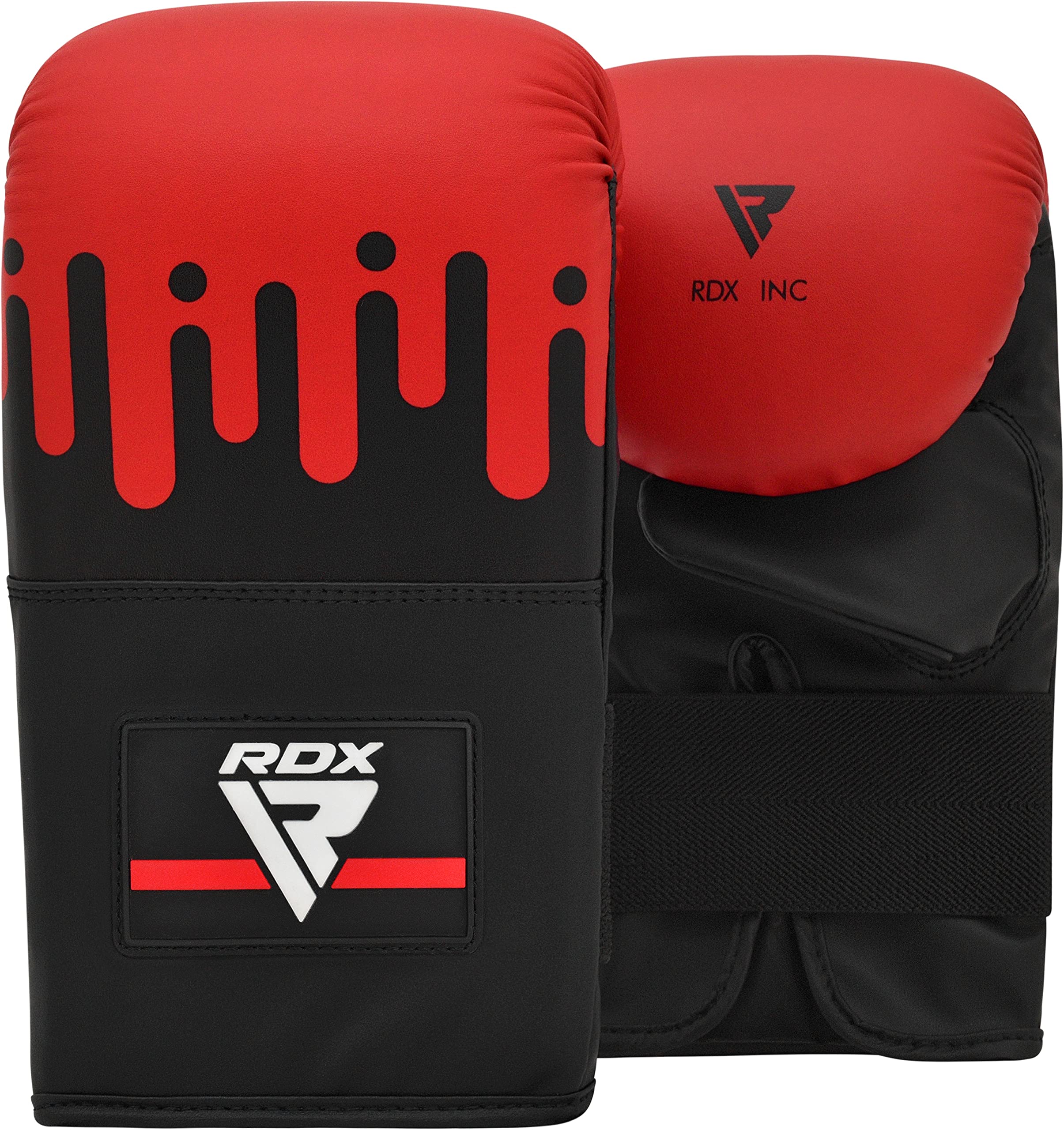 RDX 5FT Unfilled Punching Bag Set with Muay Thai Training Gloves & Punch Mitts - MMA, Kickboxing, Martial Arts Equipment - Includes Hanging Chain & Ceiling Hook - Perfect for Home Gym, Boxing Training, and Fitness Workouts