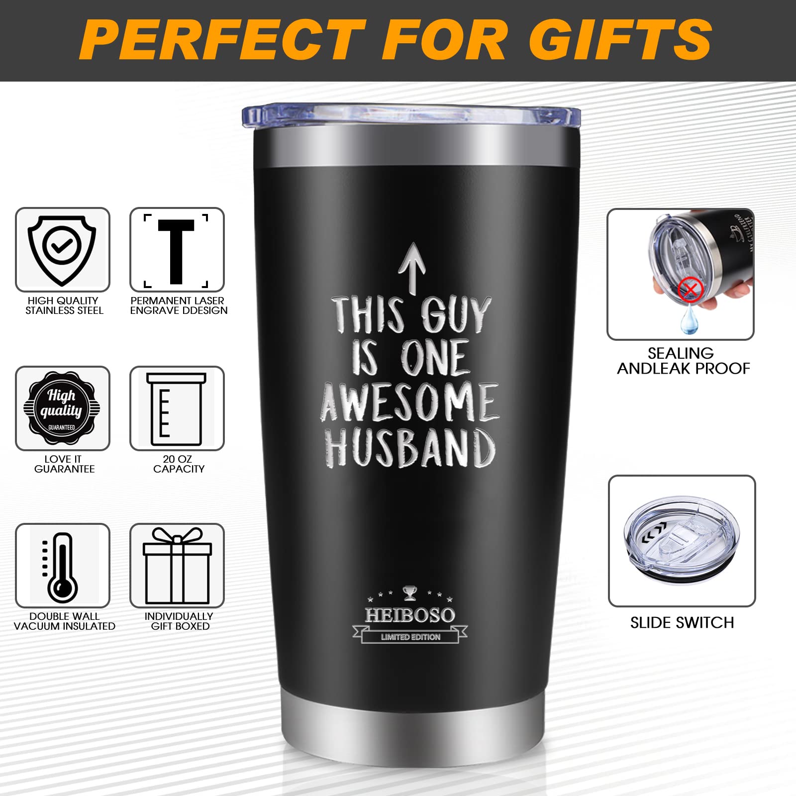 Best Valentine's Day, Wedding & Anniversary Gifts for Husband - Unique Birthday Presents for Him - Thoughtful Mens Gift Box for Special Occasions | Perfect for Romantic Surprises, Anniversaries & Celebrations