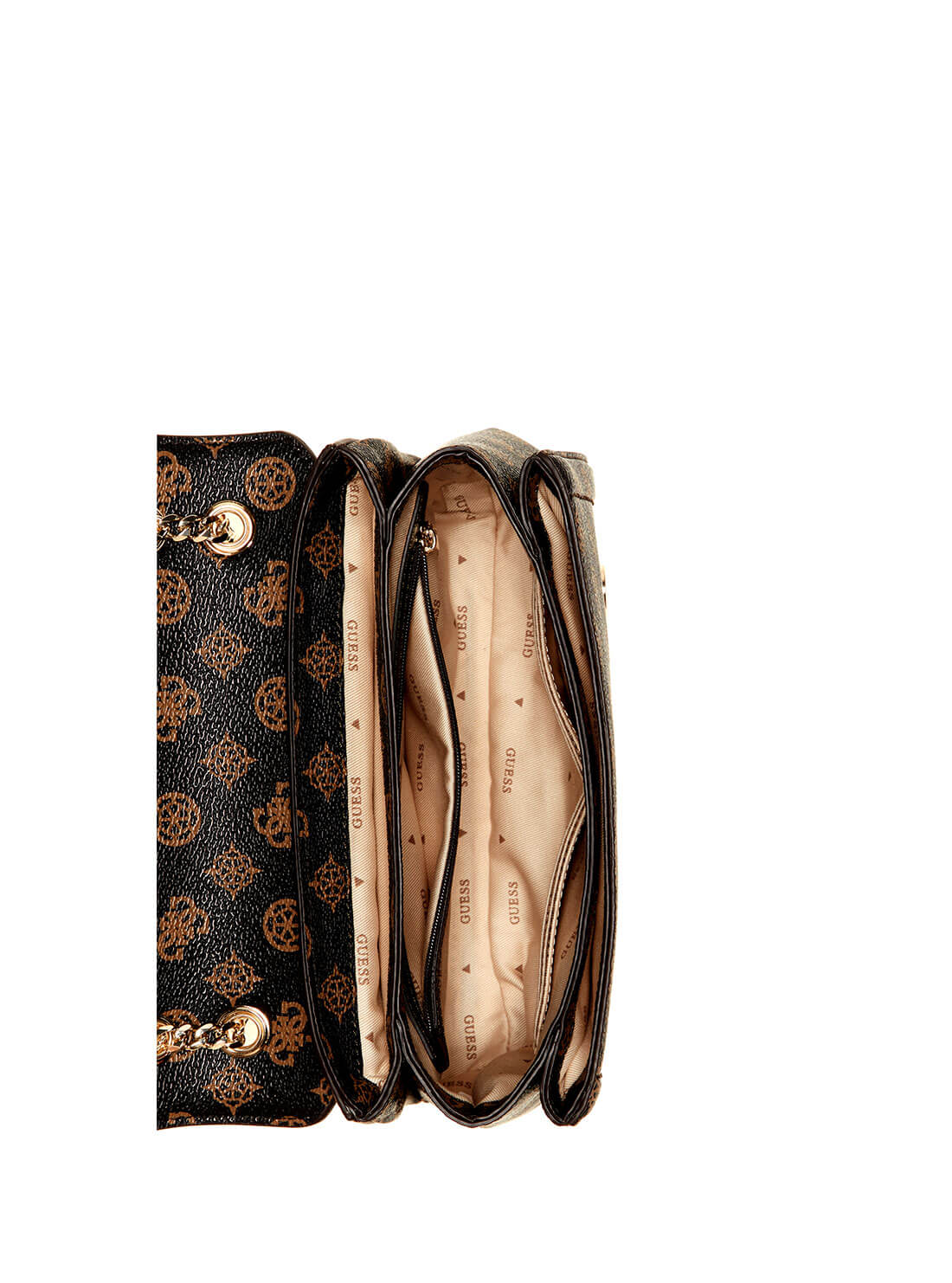 Noelle Convertible Crossbody Bag - Brown Leather with Logo - Perfect for Work, Travel & Everyday Use
