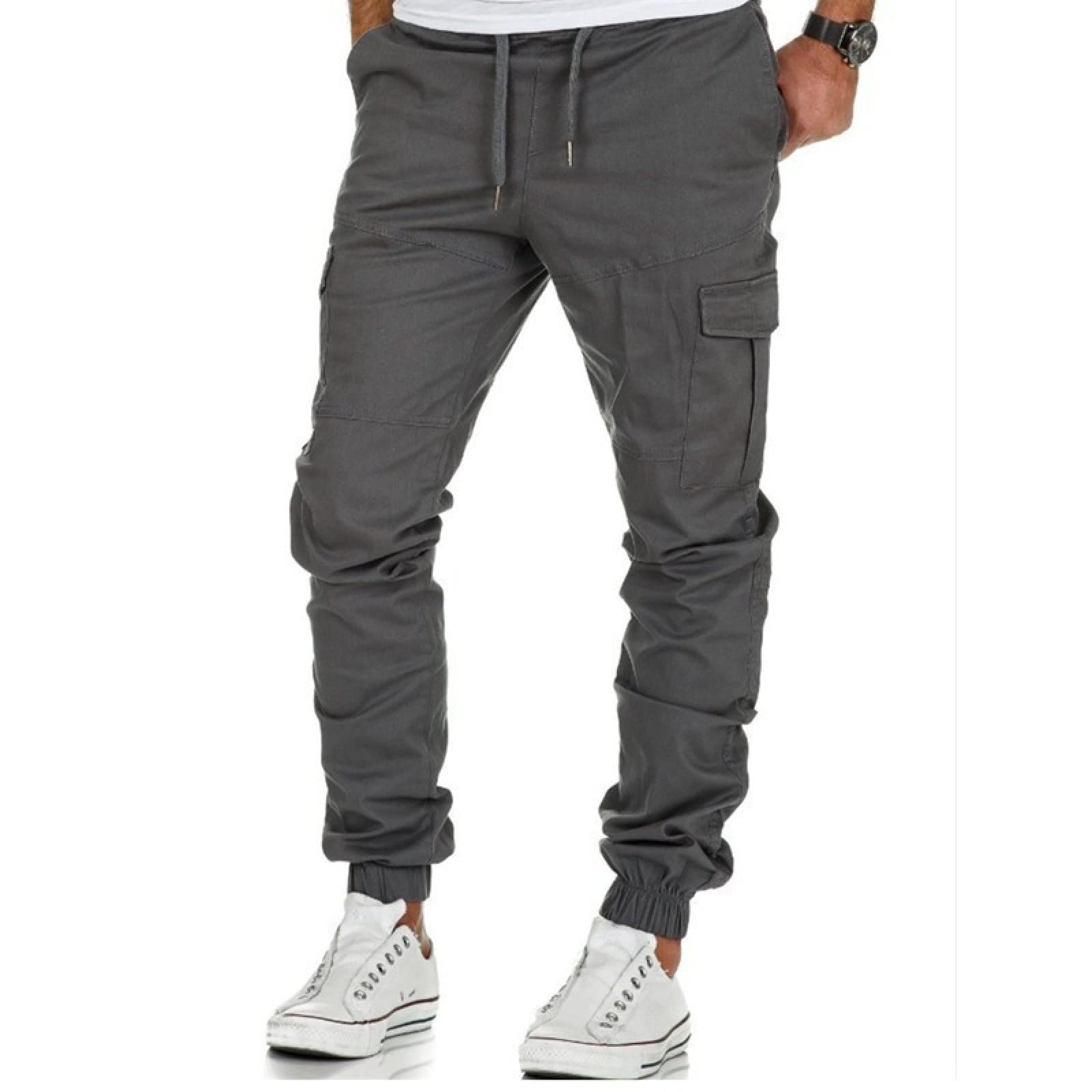 BXCNCKD Men's Overalls - Casual, Sports & Work Pants for Men, Solid Color Plus Size - Perfect for Outdoor Activities, Gym & Everyday Wear