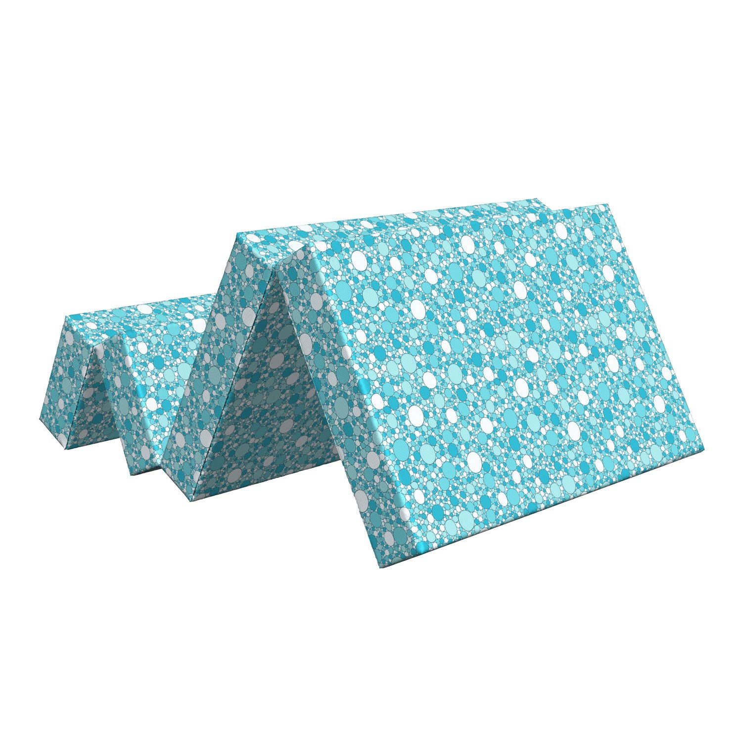 Ambesonne Abstract Foldable Mattress - Modern Bubbles Pattern Twin Size 74.8