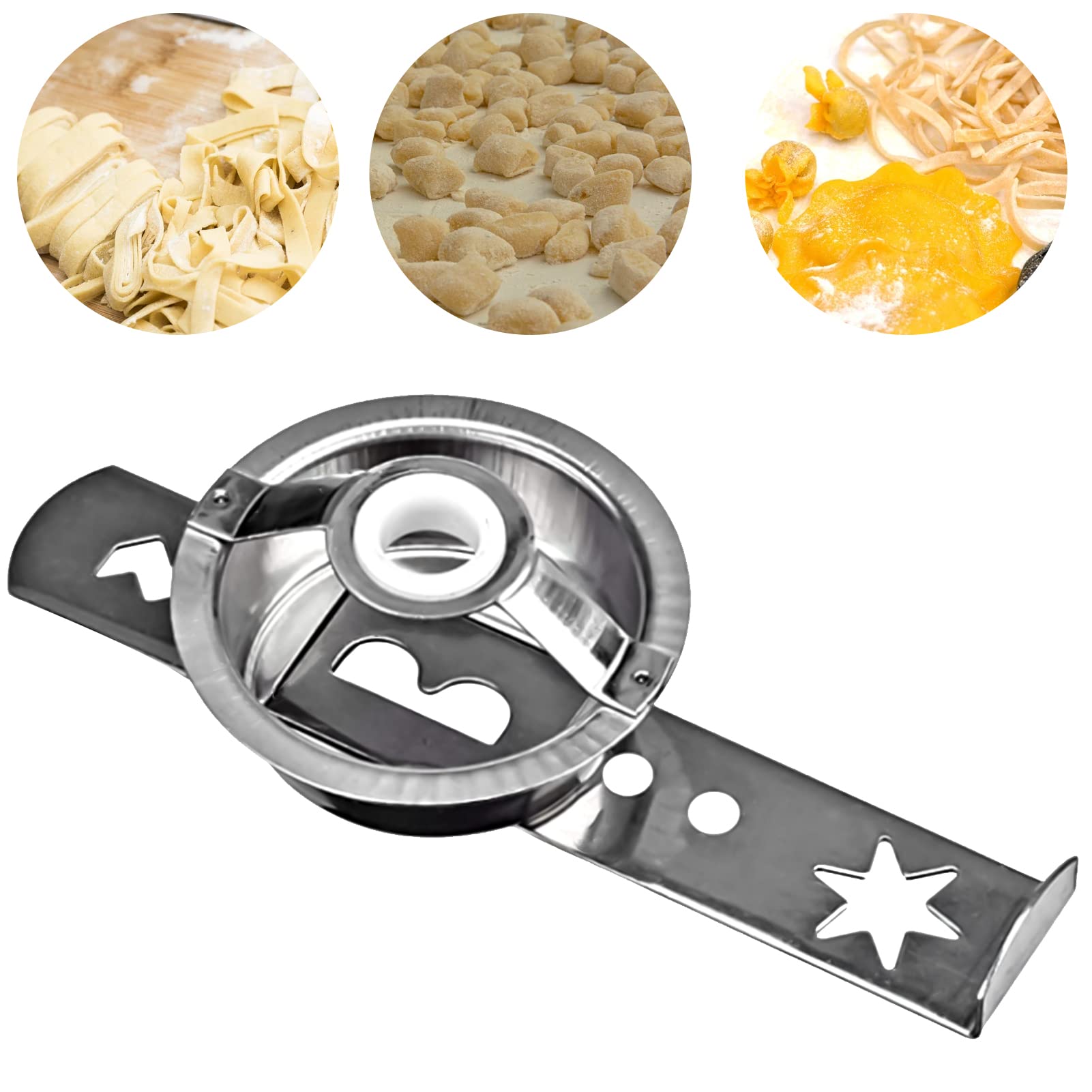 Stainless Steel Biscuit Maker & Meat Mincer Attachment - Cookie Dough Cutter, Pastry Mold, Churros Maker - Kitchen Baking Tools for Cookies, Pies & Pastries (Model B 5#) | Perfect for Home Bakers & Professional Chefs