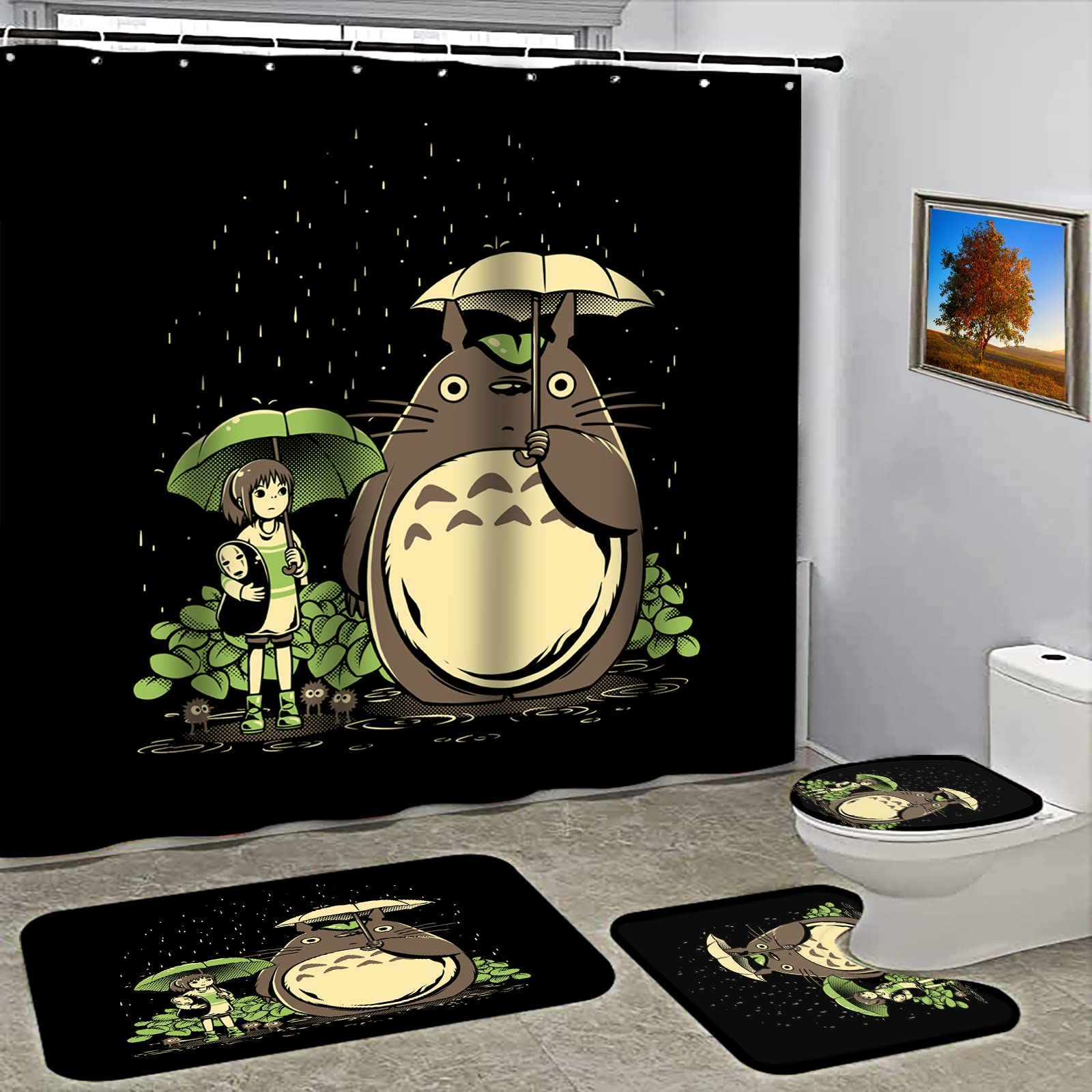 Waterproof & Washable Hotel Style Shower Curtain 72x72 Inches with 12 Hooks - Perfect for Bathroom, Spa, and Guest Room Decor