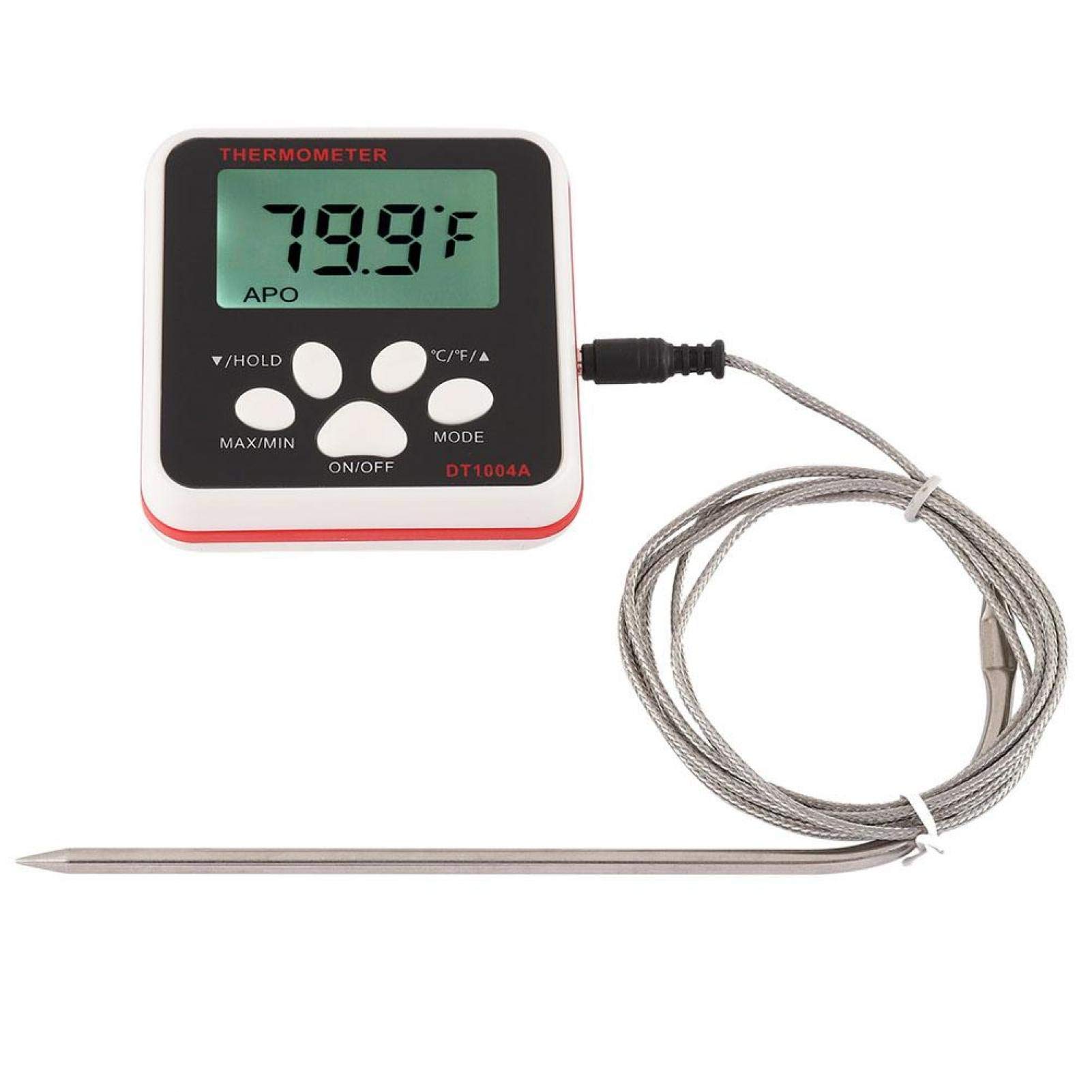 Digital Instant Read Food Thermometer - Fast & Accurate Kitchen Cooking BBQ Grill Meat Temperature Tester - Perfect for Candy Making, BBQ Grilling, Liquid Testing, and Beef Cooking | Ideal for Home Chefs, Outdoor Grilling, and Professional Kitchens