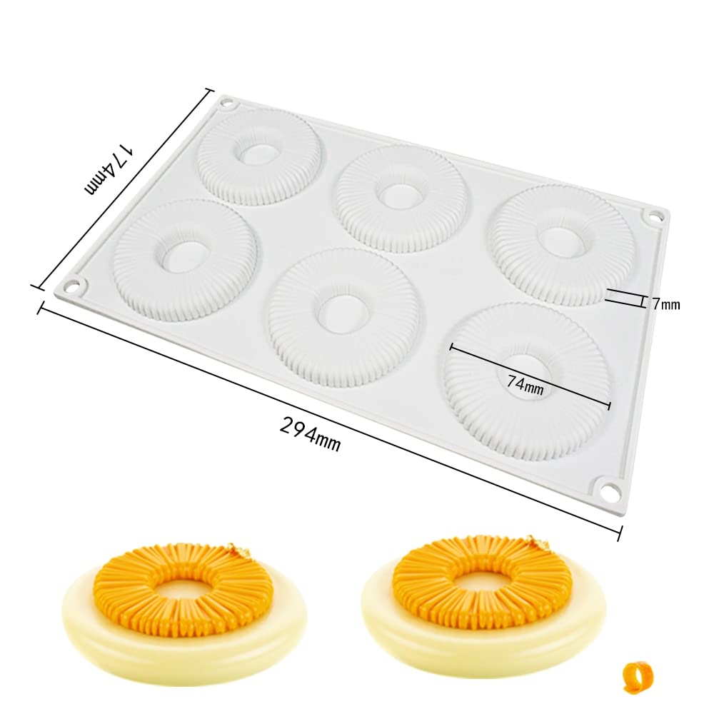 Premium Silicone Donut Baking Mold - Non-Stick BPA Free Donut Pan for Perfect Homemade Doughnuts | Ideal for Birthday Parties, Holiday Baking & Family Cooking Activities