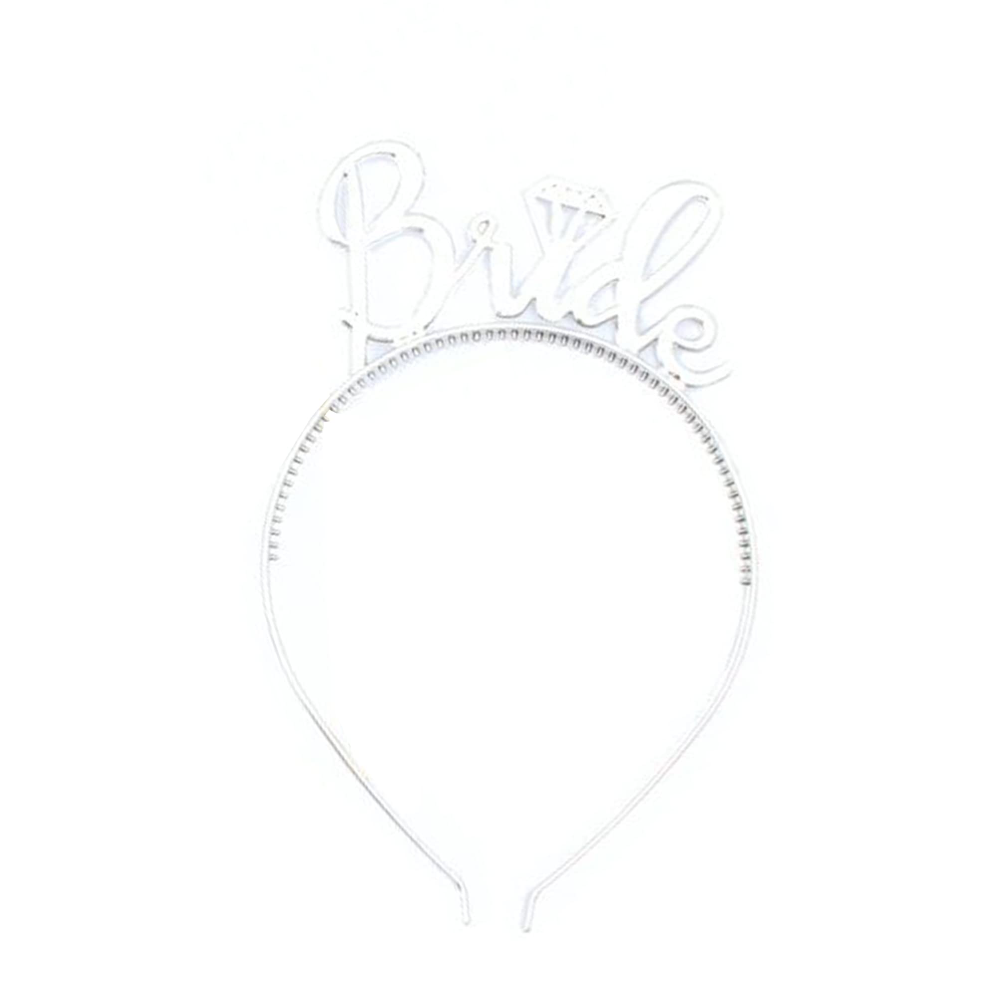 Elegant Silver Bridal Tiara Headband - Bride to Be Crown for Wedding, Hen Party & Bachelorette Accessories | Perfect for Bridal Showers, Rehearsal Dinners & Photo Shoots