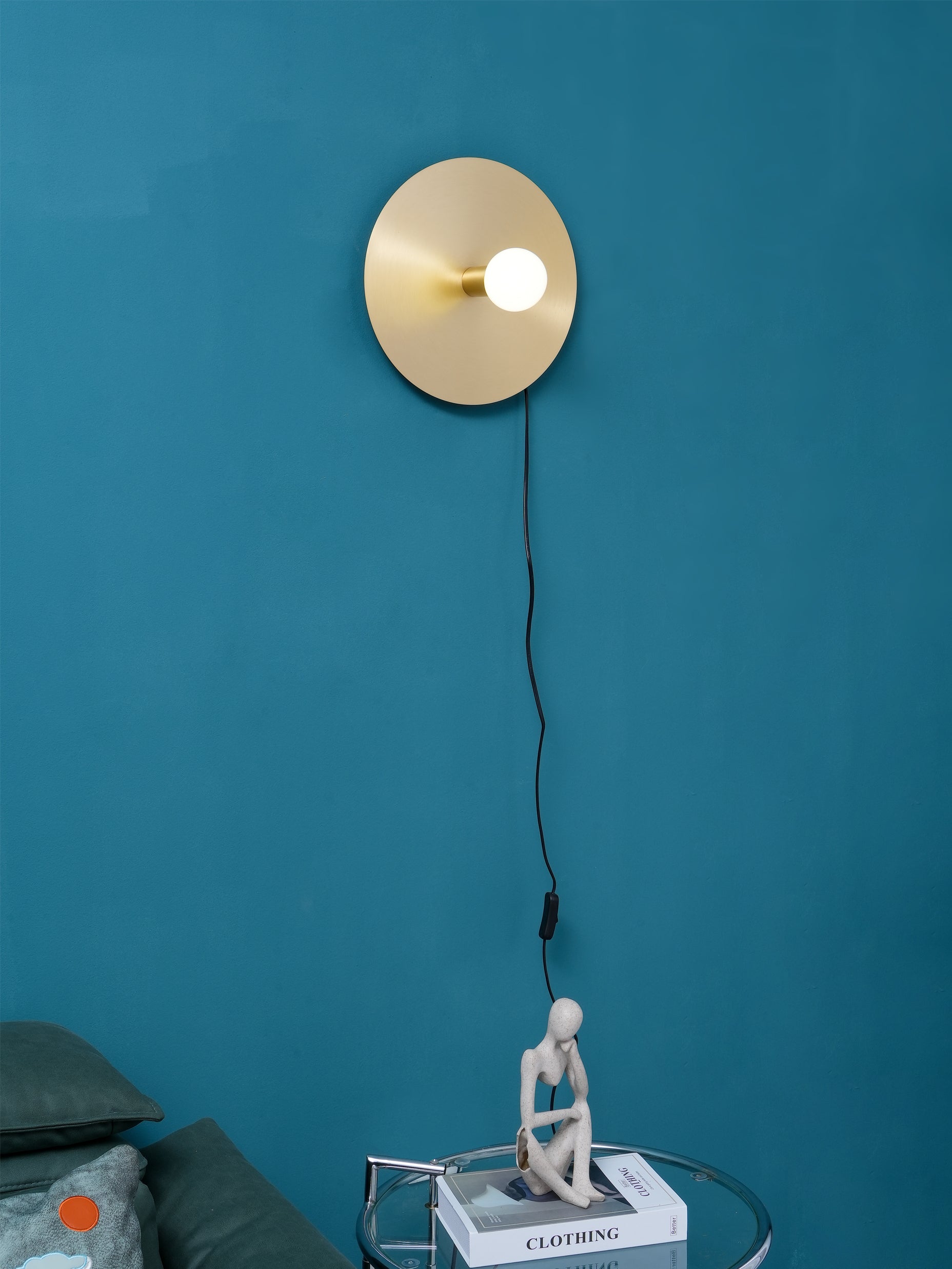 Modern Dot Wall Lamp - Minimalist LED Sconce Light for Bedroom, Living Room & Hallway - Energy Efficient Dimmable Ambient Lighting for Home Decor