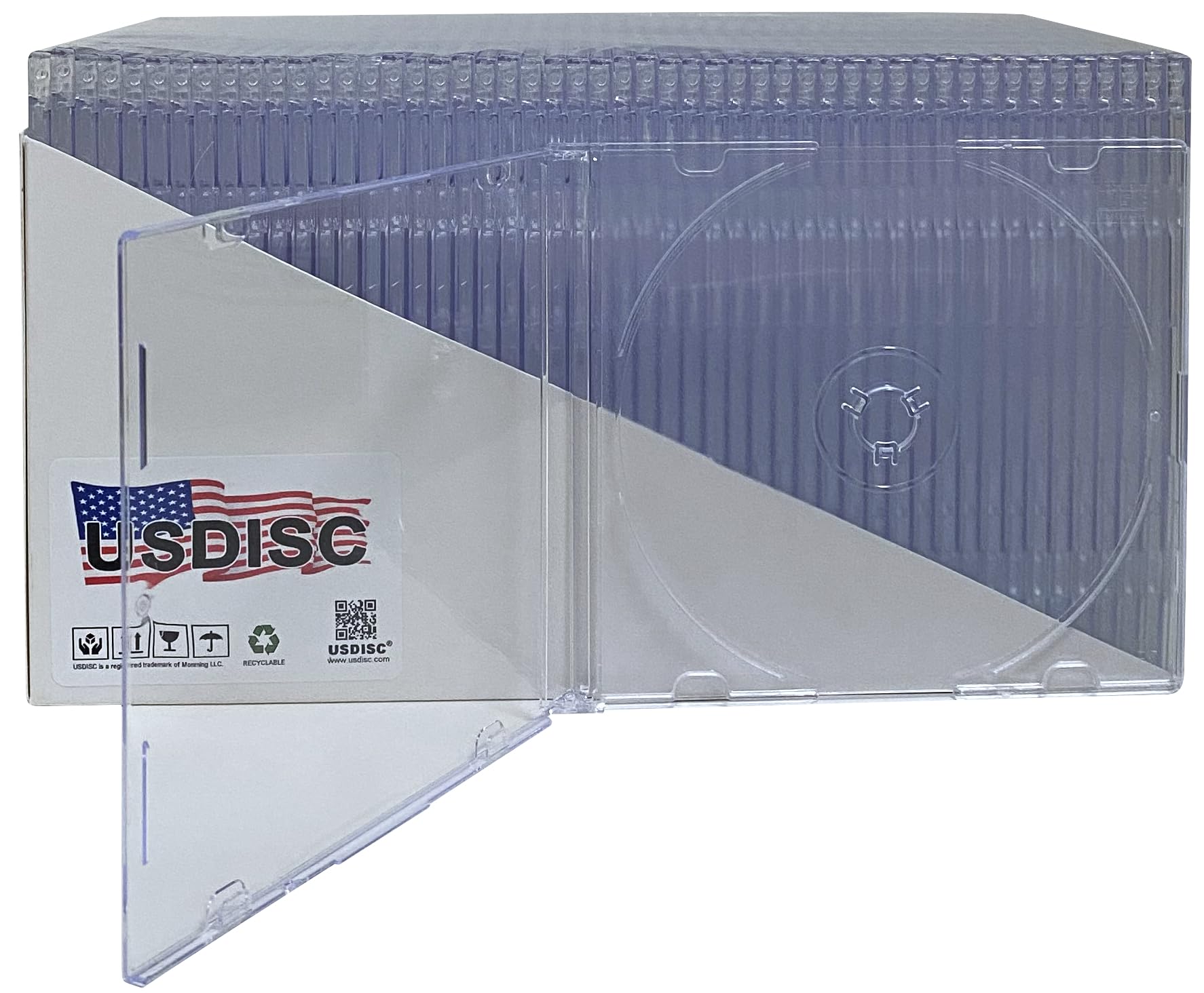 Clear Slimline CD Jewel Cases 5.2mm - Single Disc Holder (Pack of 400) | Perfect for Music Albums, Software Discs & Data Storage | Bulk CD Cases for Retailers & Music Enthusiasts