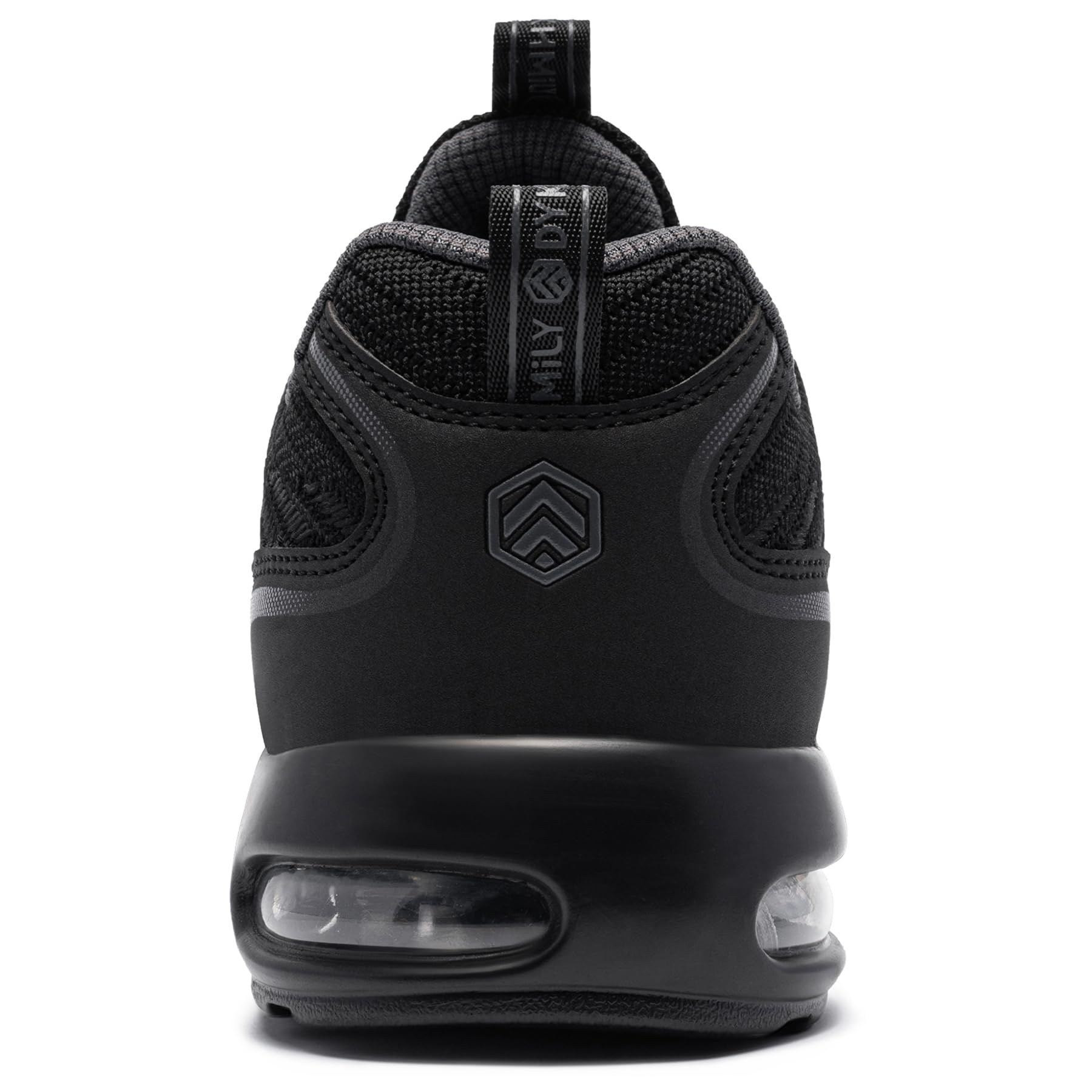 **DYKHMILY Men's Steel Toe Work Shoes - Lightweight Safety Shoes with Air Cushion for Construction & Industrial Work - Comfortable for Long Shifts**