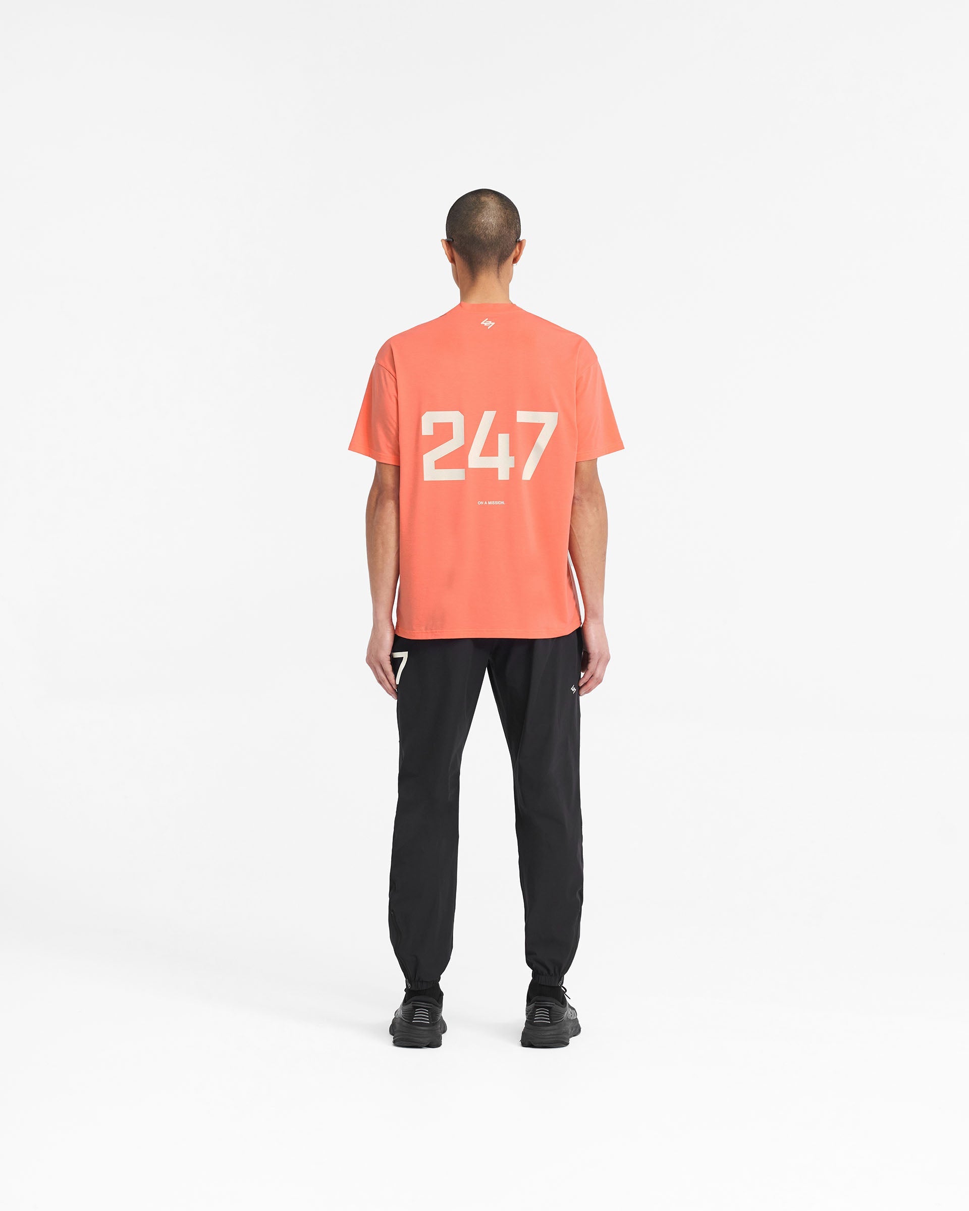 247 Oversized T-Shirt for Women - Soft Coral Cotton Tee - Loose Fit Casual Shirt for Everyday Wear, Lounge & Street Style