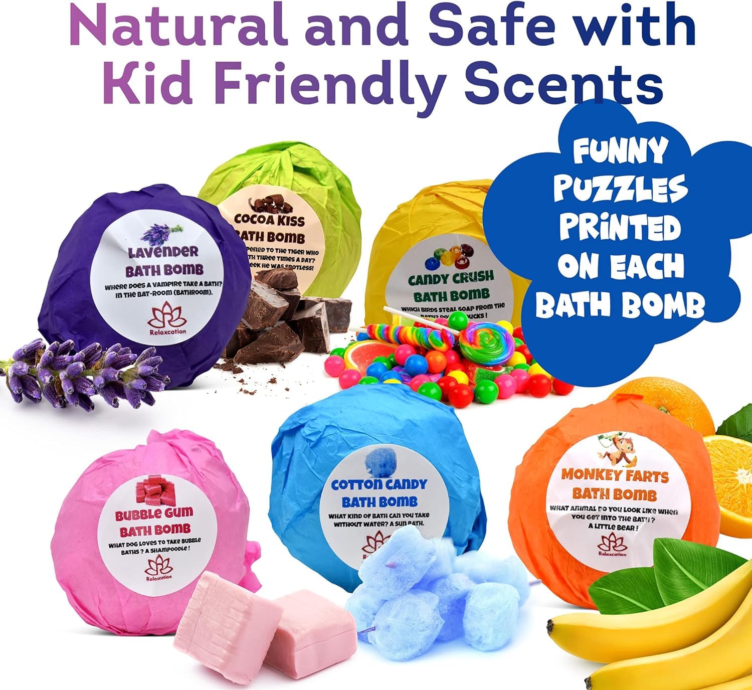 Kids Bath Bombs Set with Surprise Beach Toys Inside - Hypoallergenic & Safe for Sensitive Skin - Colorful Fizzing Bubble Bath Bombs with Hidden Toys - Handmade in USA - Perfect for Birthday Gifts & Relaxing Bath Time Fun