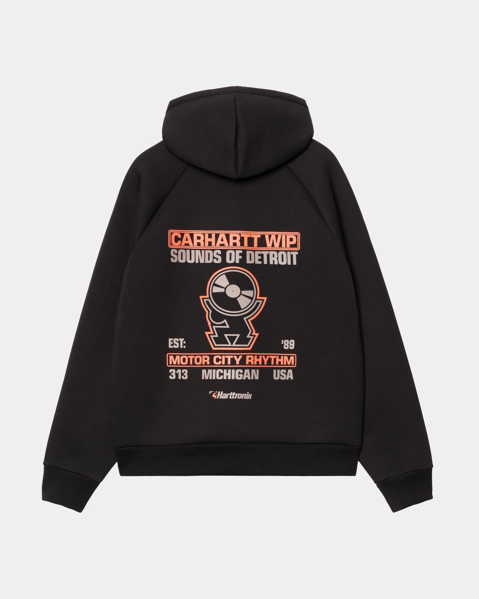 Harttronix Car Lux® Hooded Jacket for Men & Women - Waterproof Windbreaker with Fleece Lining | Black & Grey Heather Color Options | Perfect for Commuting, Road Trips & Outdoor Adventures