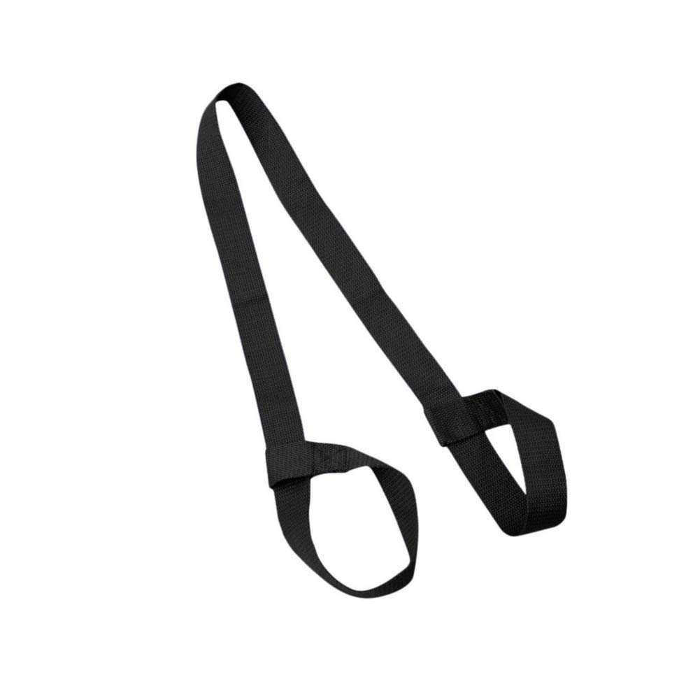 Premium Adjustable Yoga Mat Strap - Durable Cotton Carrier for Thick Yoga Mats | Doubles as Yoga Stretching Strap | Black High-Quality Design | Perfect for Yoga Classes, Gym Workouts & Travel