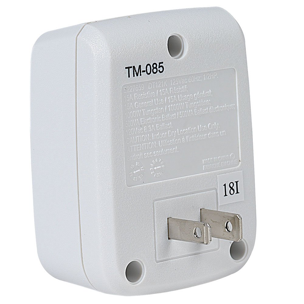 Intermatic DT121K 15-Amp Digital Indoor Timer - Programmable Light Switch for Home Automation, Energy Saving & Smart Scheduling - Perfect for Lamps, Appliances & Holiday Decorations