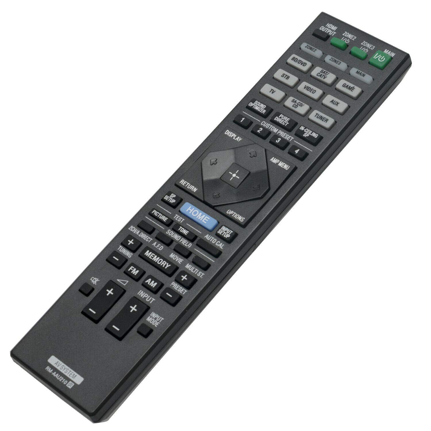Original Remote Control Replacement for Sony STR-ZA2000ES STR-ZA1000ES STR-ZA3000ES AV Receiver - Universal IR Remote Compatible with Home Theater Systems & Entertainment Centers