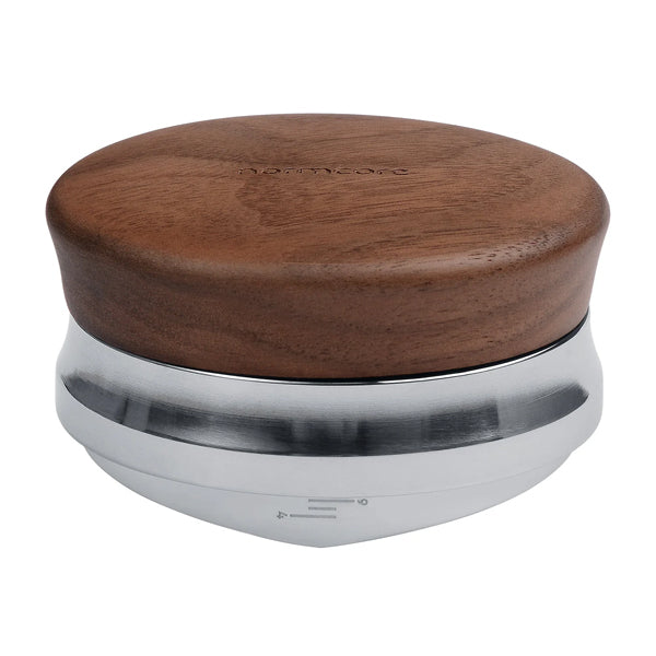 Premium Walnut Wood Espresso Tamper & Coffee Distributor Kit - Barista Tools for Perfect Coffee Grounds, Home & Cafe Use
