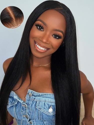 Natural Black | 7x5 Straight Glueless Wig
