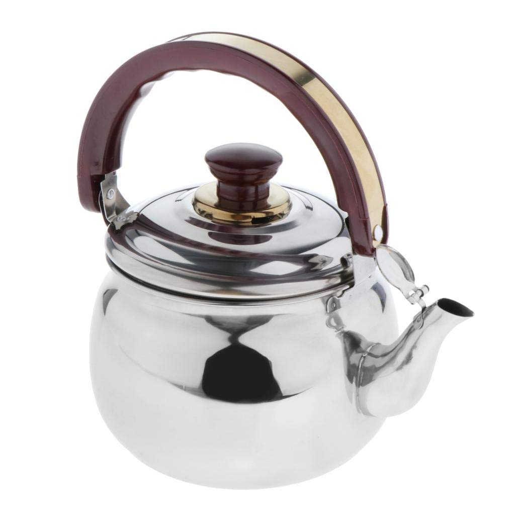 Premium Stainless Steel Whistling Tea Kettle - 0.6L Stovetop Teapot for Home, Kitchen & Camping - Perfect for Boiling Water, Making Tea & Outdoor Adventures