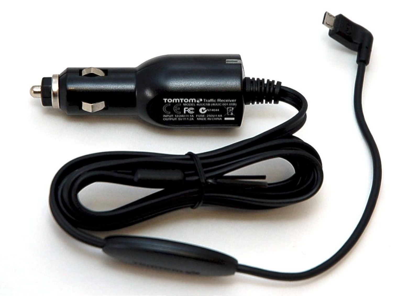 TomTom Start 25TM Micro-USB LT Traffic Receiver Car Charger - Compatible with VIA 110, 120, 1405, 1415, 1505, 1515, 1535, 1605, 1625 GPS Devices - Perfect for Road Trips & Real-Time Traffic Updates