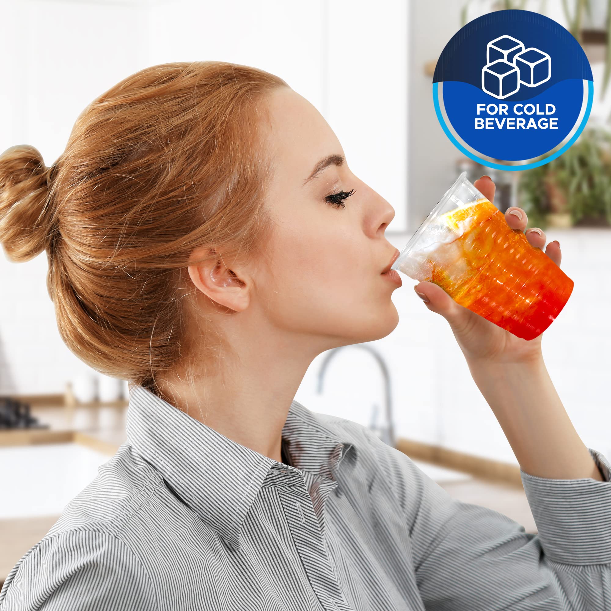 PAMI 5oz Clear Plastic Cups [100 Pack] - BPA-Free Disposable Drinking Glasses for Parties, Events & Daily Use - Ideal for Iced Tea, Smoothies, Cocktails, Jello, Punch & Cold Beverages - Perfect for Home, Office, Restaurants & Outdoor Gatherings