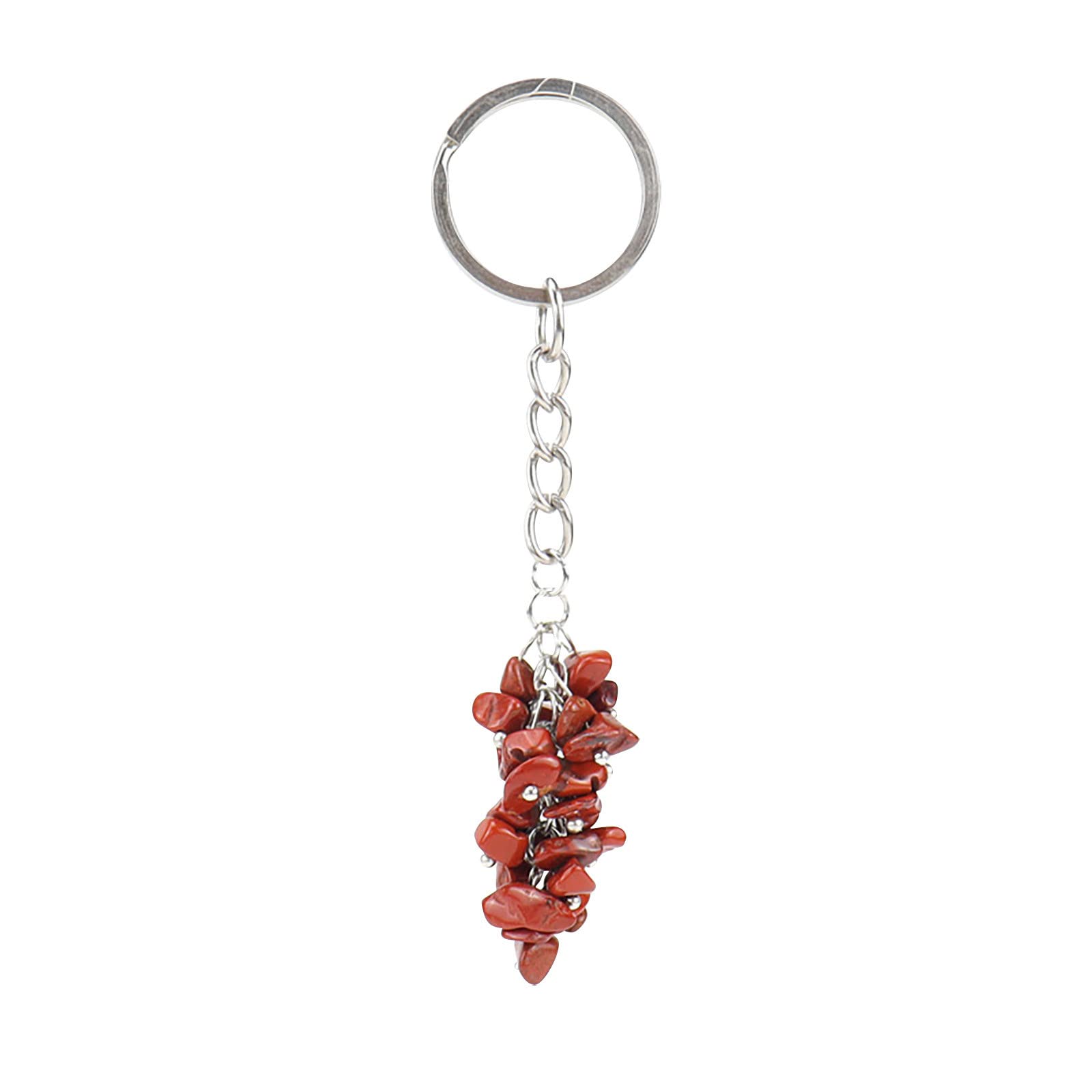 Koippimel Crystal Keychain for Women - Elegant Hollow Crushed Stone Pendant with Lanyard Ring - Stylish Jewelry Accessory (Red, One Size) - Perfect for Keys, ID Badges, and Everyday Carry