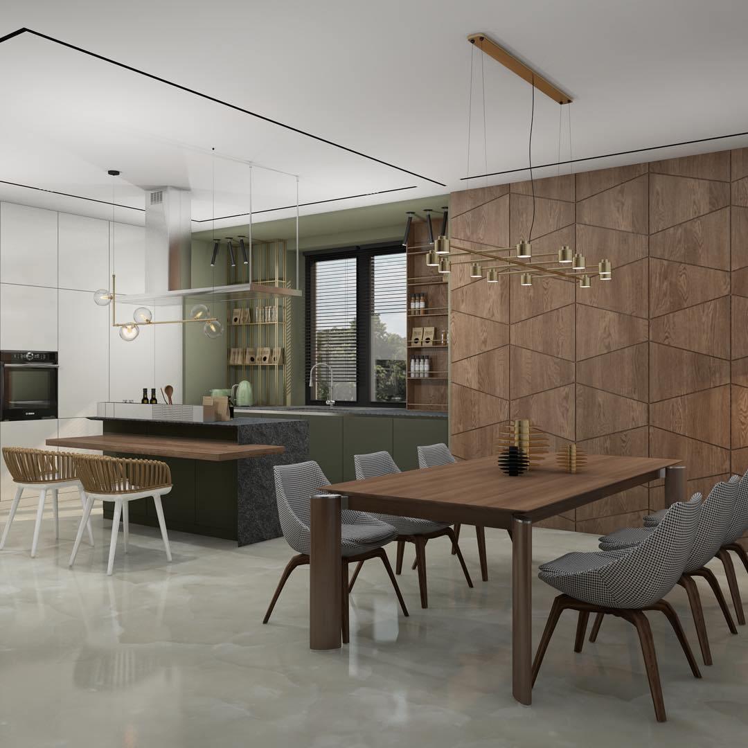 Air 73 Modern Glass Pendant Light - Elegant Hanging Chandelier for Dining Room, Kitchen Island & Living Room Decor