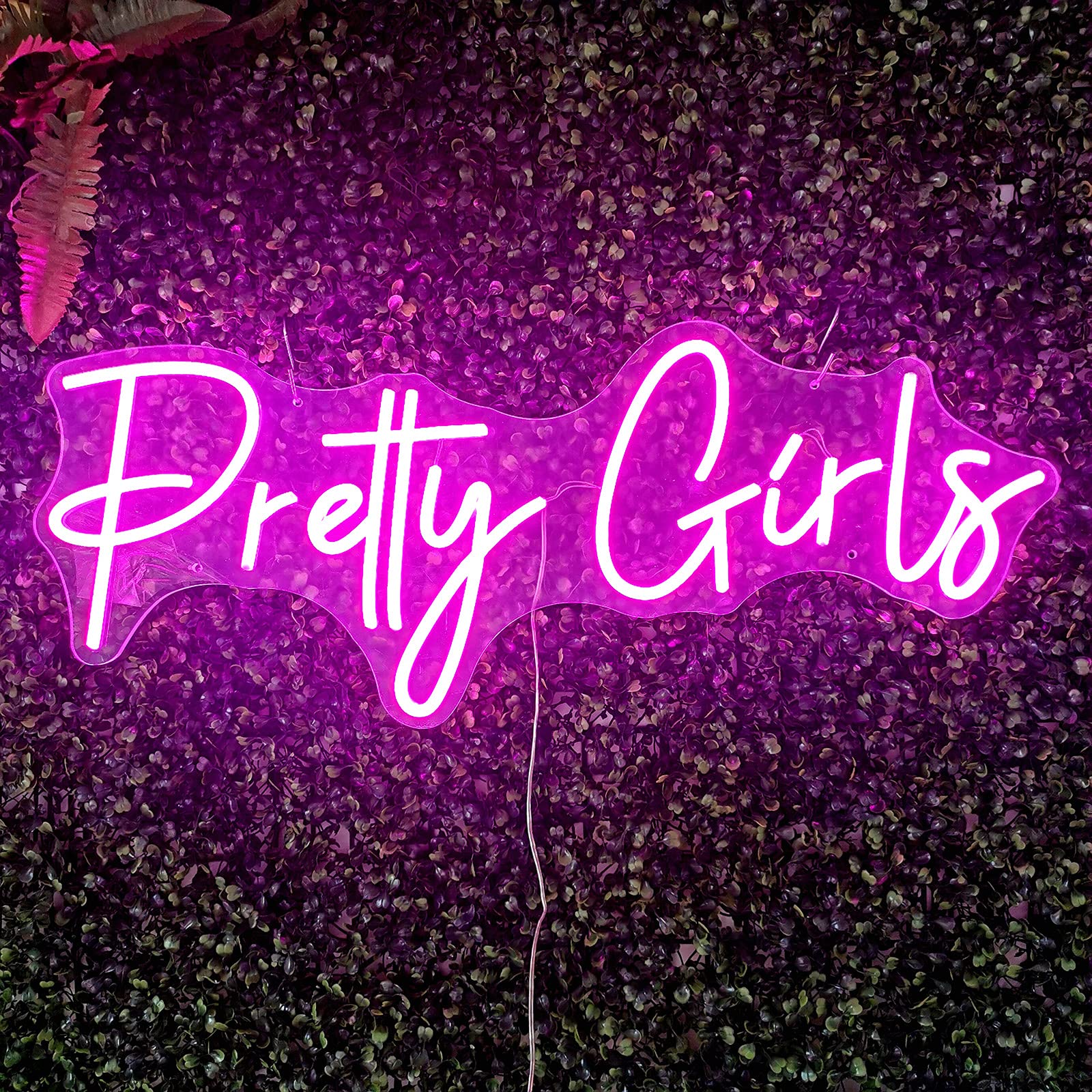 Large Pink Neon Sign for Wall Decor - 26 Inches, Perfect for Bedroom, Home, Shop, Bar & Salon | Bachelorette Party Decor, Unique Gift for Girlfriend & Wife | Ideal for Instagram Backgrounds & Girls' Room Aesthetic