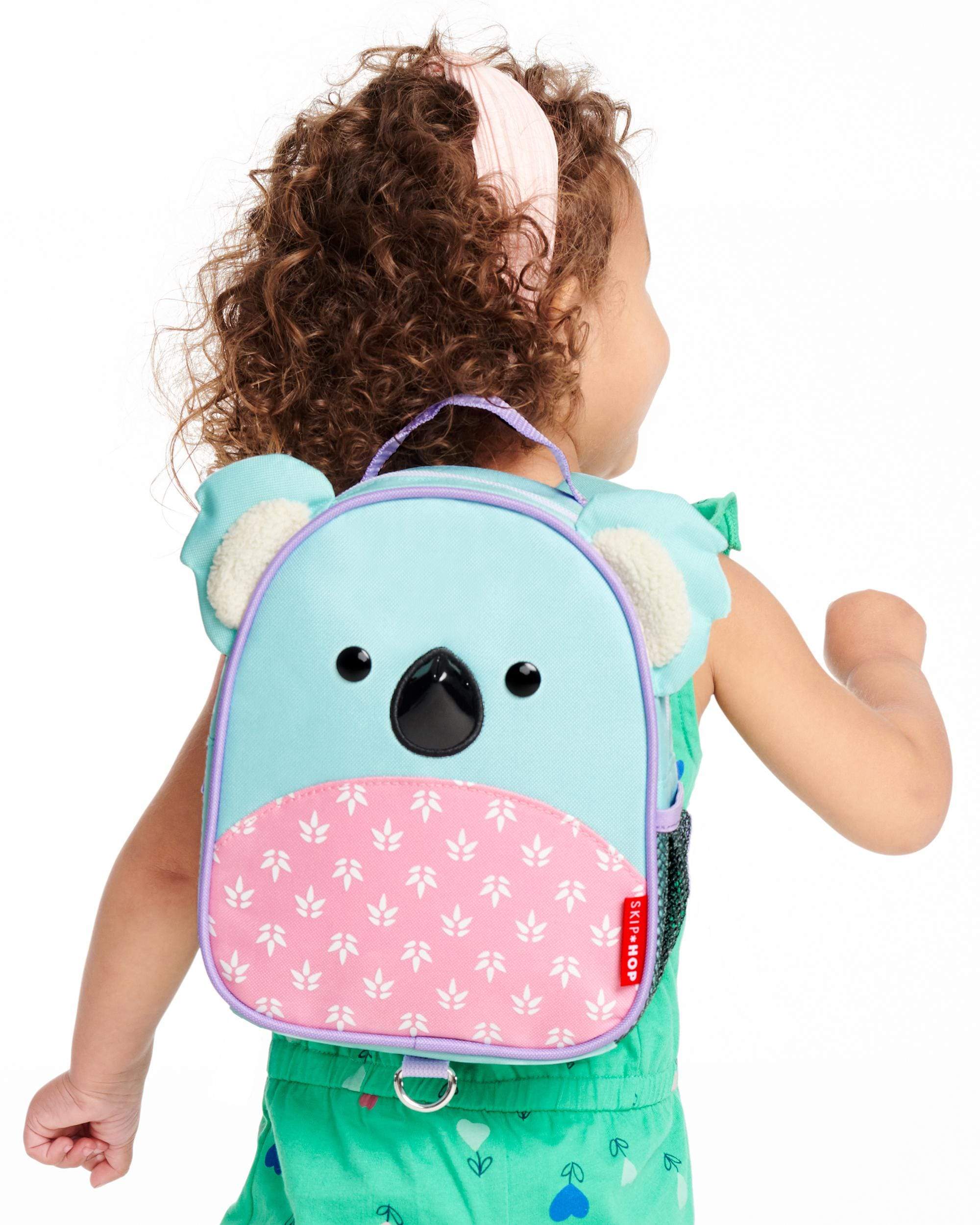 Skip Hop Zoo Mini Backpack with Safety Harness for Toddlers - Cute Animal-Themed Kids Travel Bag for Daycare, Preschool & Outdoor Adventures
