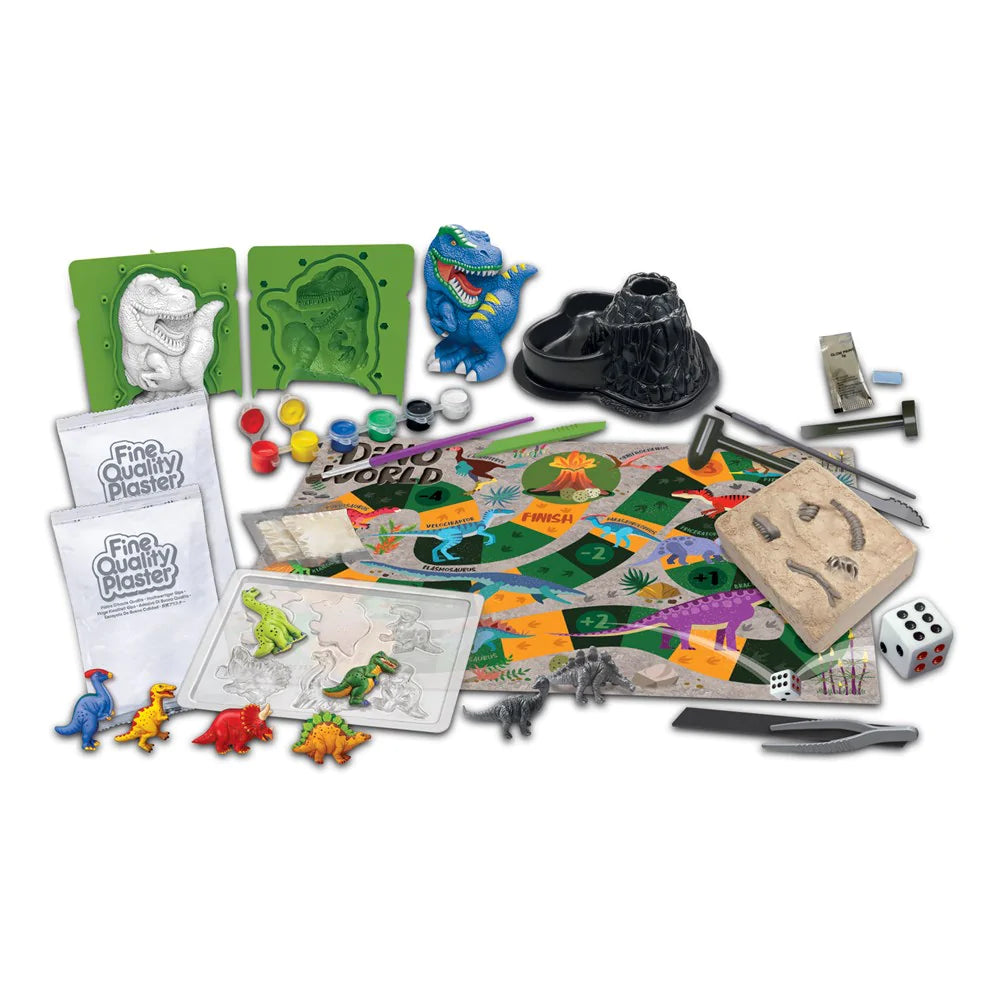 4M STEAM Powered Kids Dinosaur World Science Kit - Educational STEM Toy for Children Ages 5-12 - Explore Prehistoric Creatures & Volcano Experiments - Perfect for Birthday Gifts & Classroom Learning Activities