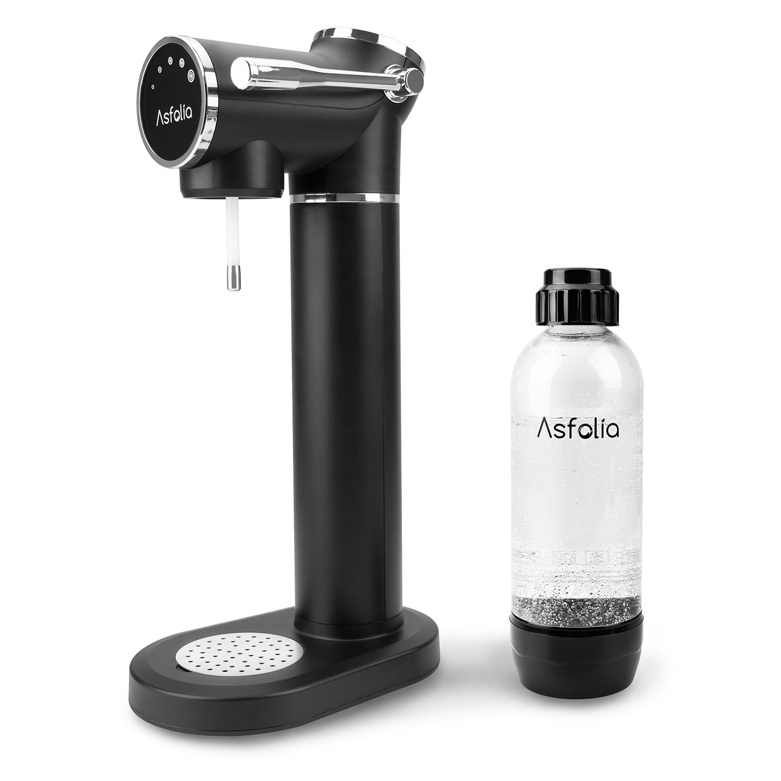 Sparkling Water Maker Machine with 5-Level Carbonation & LED Display, 1L BPA-Free Carbonating Bottle, Compatible with 60L CO2 Cylinders - Home Soda Maker for Flavored Sparkling Water, Perfect for Cocktails, Mocktails & Healthy Hydration