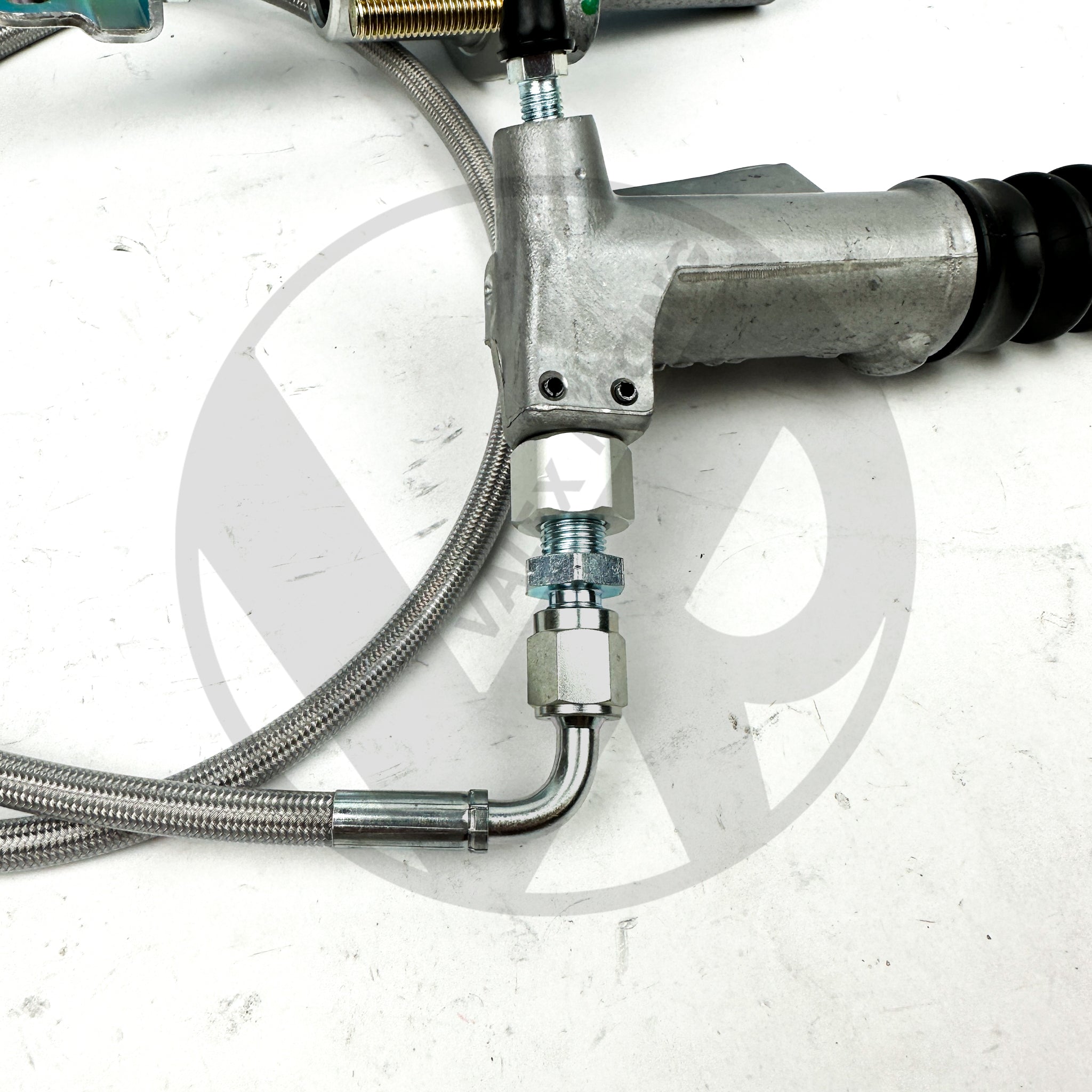 EM2 Clutch Master Cylinder & Slave Cylinder Kit with Stainless Steel Line - Compatible with 2006-2011 Honda Civic 1.8L - Perfect for Clutch System Repair & Performance Upgrades