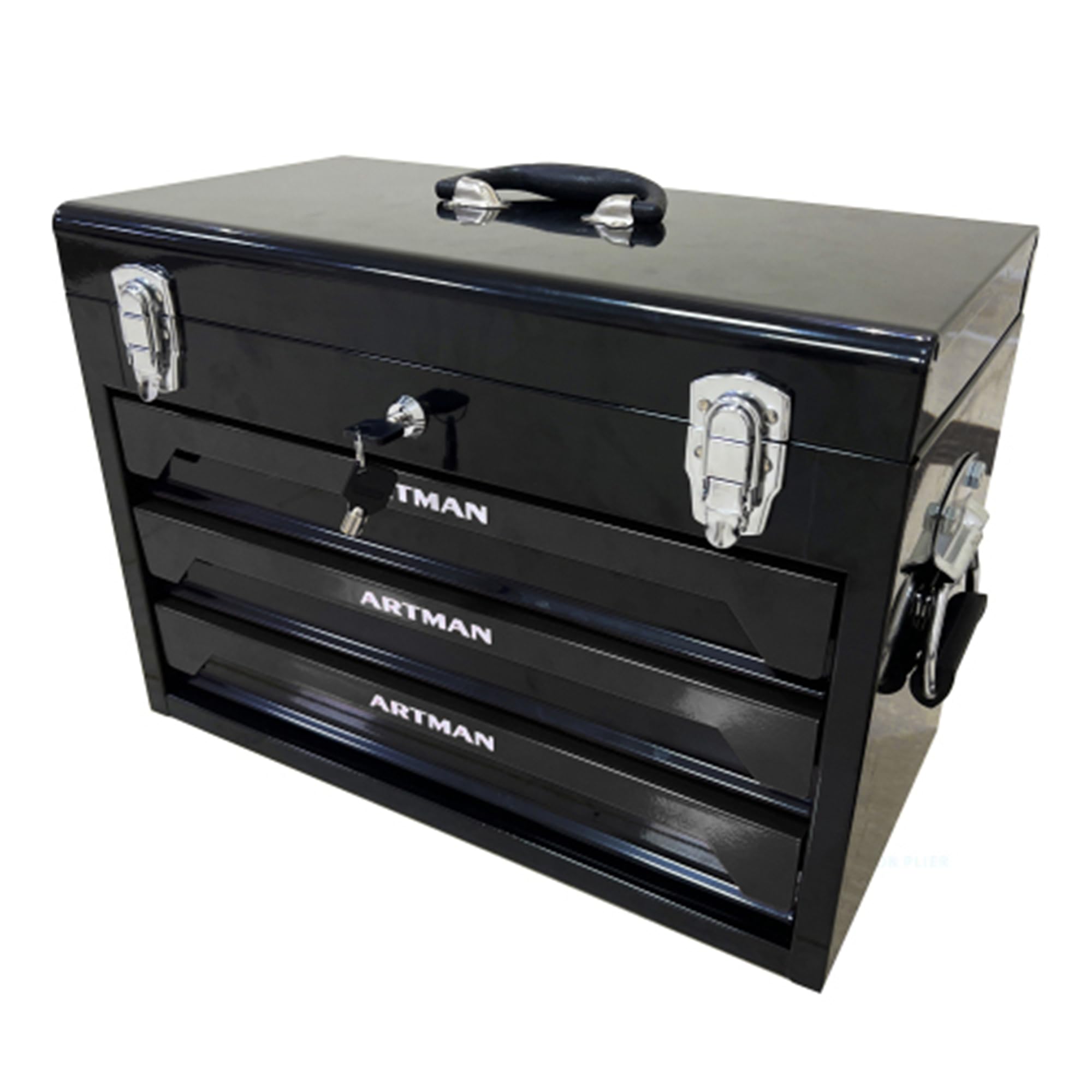439-Piece Professional Mechanic Tool Set with 4-Tier Socket Wrench, Ratchet & Plier - 3-Drawer Toolbox for Home Repairs, Auto Maintenance & DIY Projects (Black)