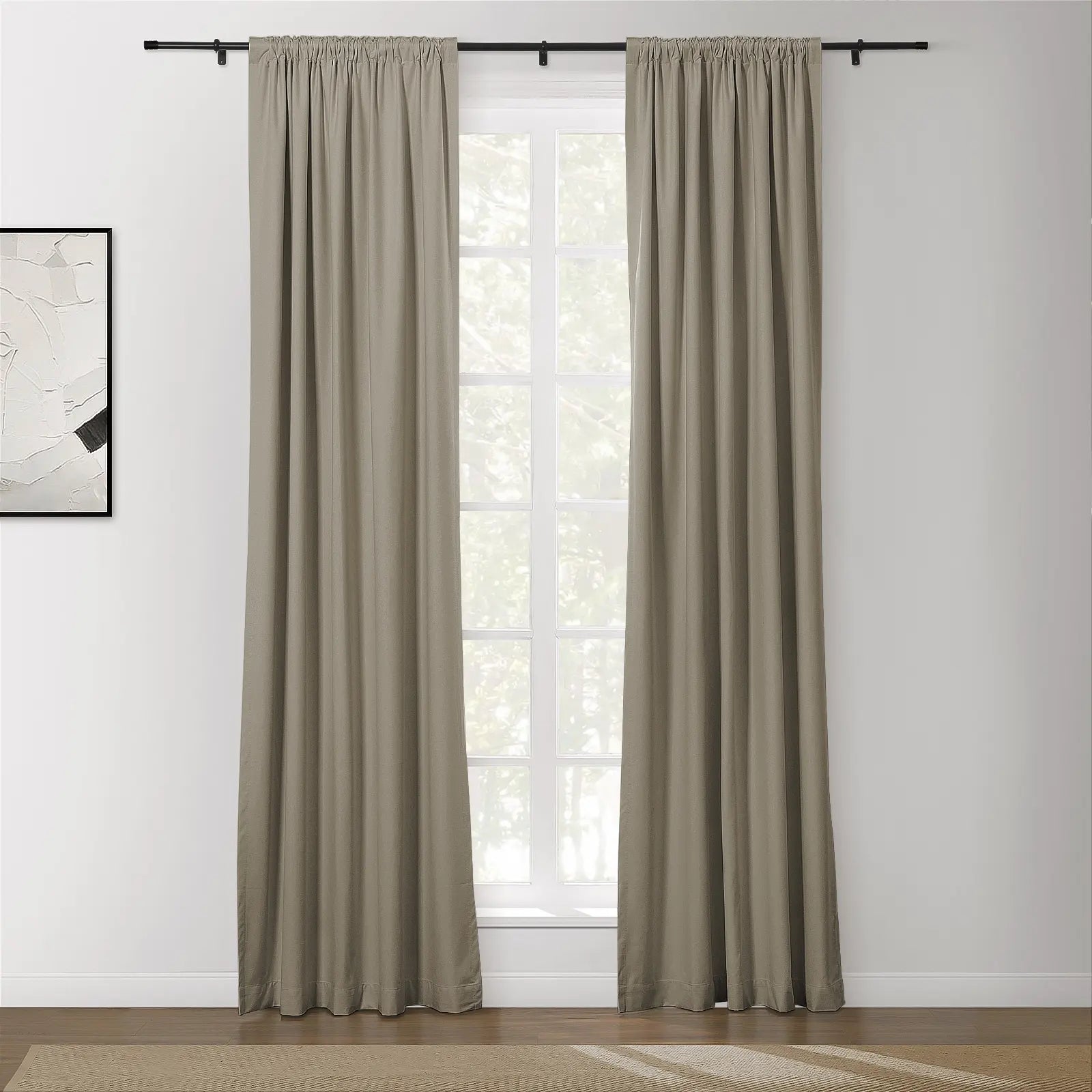 Lila 100% Blackout Curtains - Soft Blackout Drapes for Bedroom & Nursery - Light Blocking Window Treatments for Better Sleep