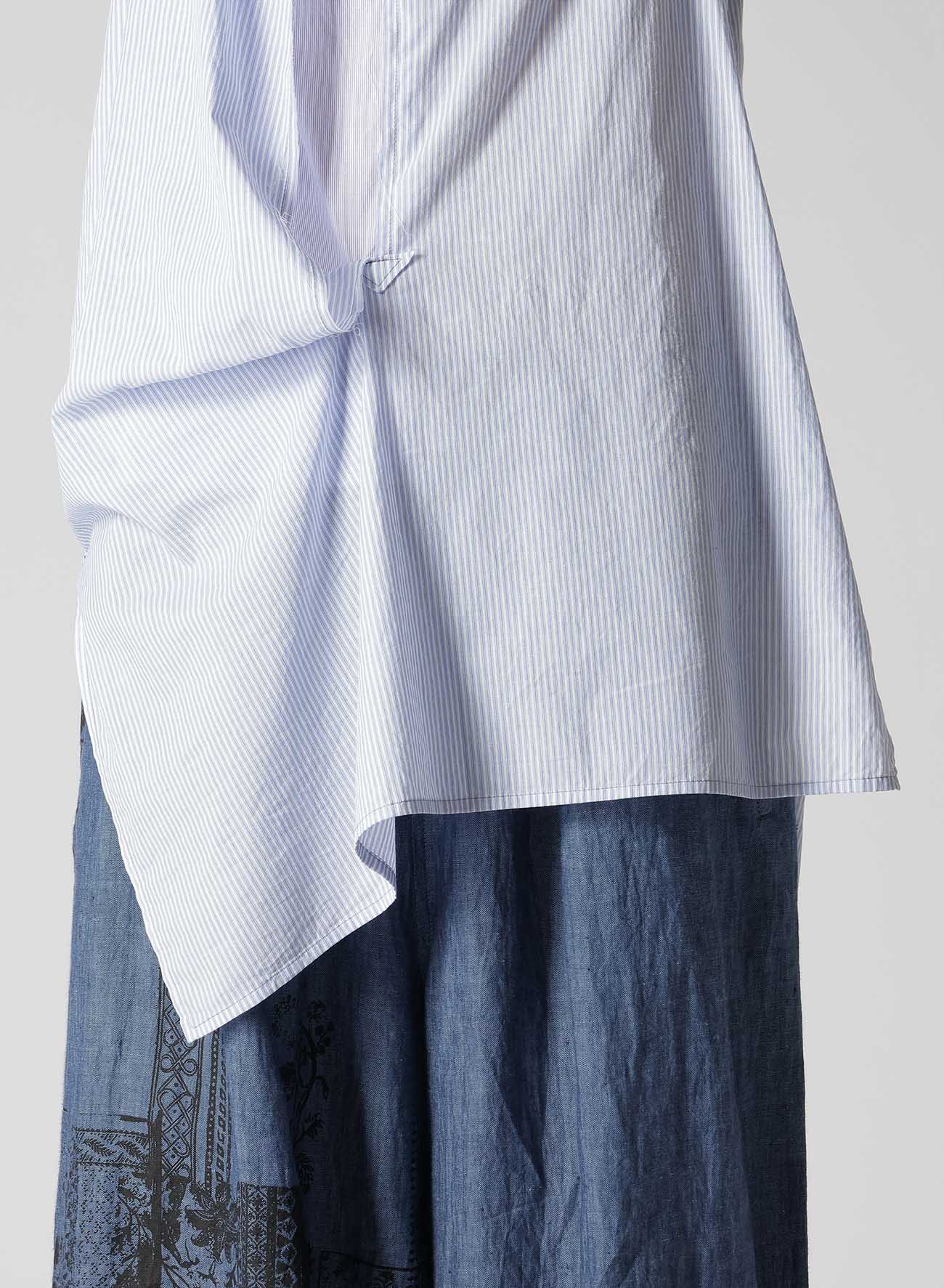 Stylish Cotton Stripe Front Drape Blouse for Women | Trendy Casual & Office Wear | Perfect for Work, Dates & Everyday Outfits