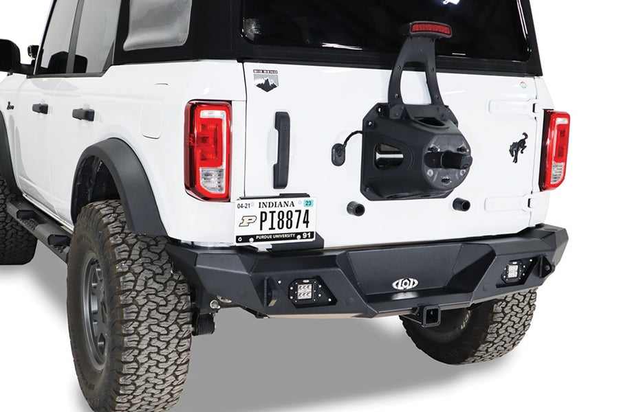 Ford Bronco LOD Offroad Destroyer Rear Bumper - Heavy Duty Bare Steel Replacement for Off-Roading & Trail Adventures