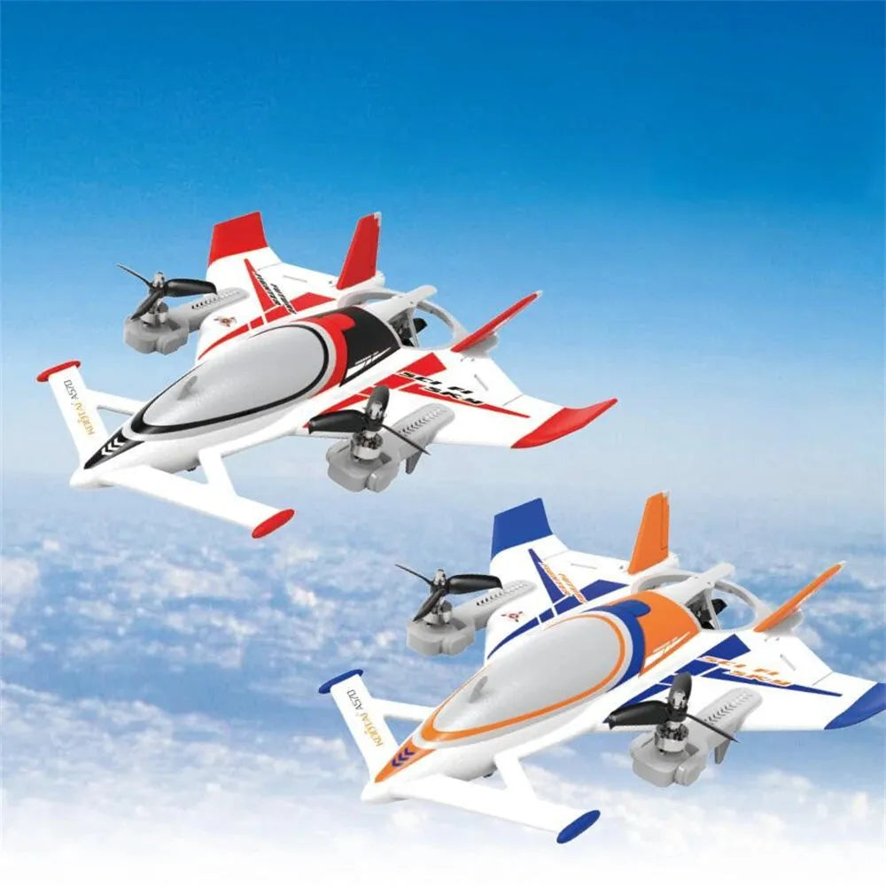 KOOTAI A570 8 Channel 3 Axis VTOL Foam RC Airplane - Long Range FPV Drone with Night Flight Mode for Aerial Photography & Outdoor Adventure