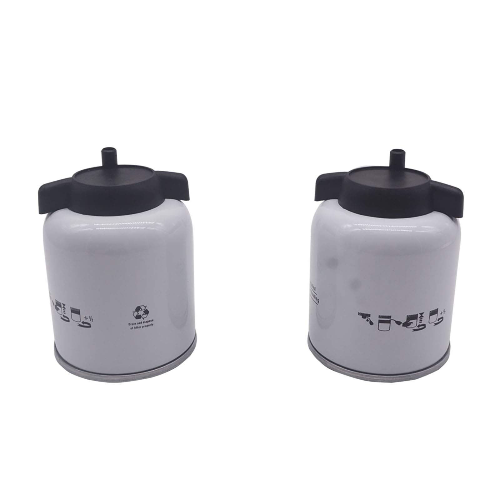 2 Pcs Fuel Filter with Water Separator Replacement for Bobcat 6667352 - Compatible with Skid Steer Loaders, Tractors & Heavy Equipment - Ideal for Off-Road, Construction & Agricultural Use