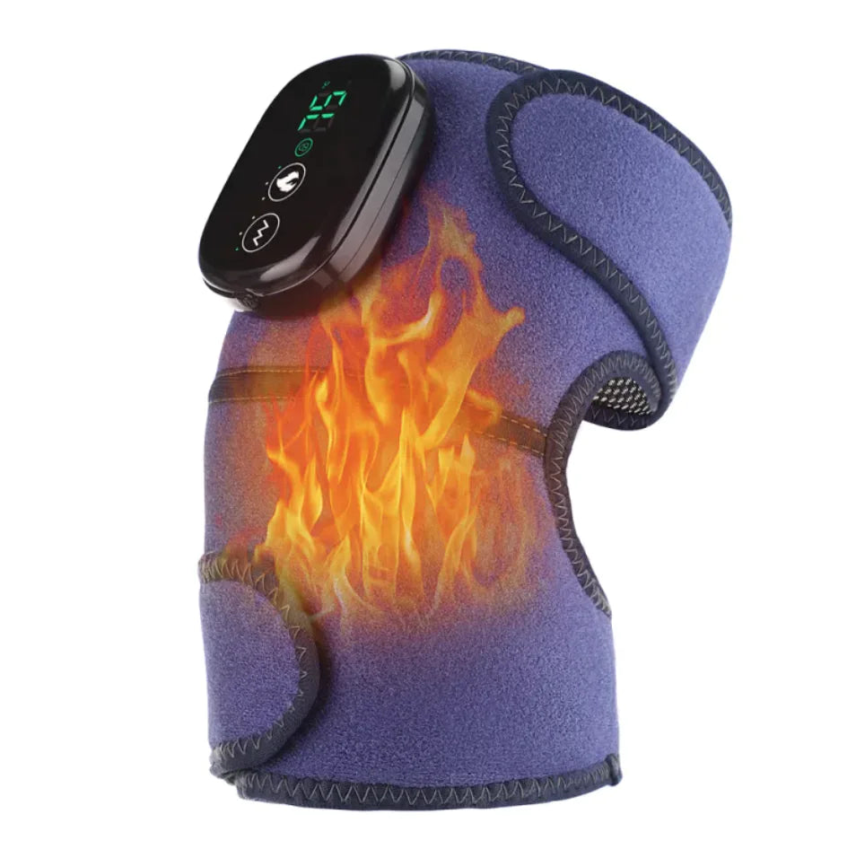 Electric Heating Knee Pads for Pain Relief - Rechargeable Moxibustion Therapy Knee Warmers for Arthritis, Joint Pain & Muscle Recovery - Perfect for Home Use, Sports Recovery & Winter Warmth