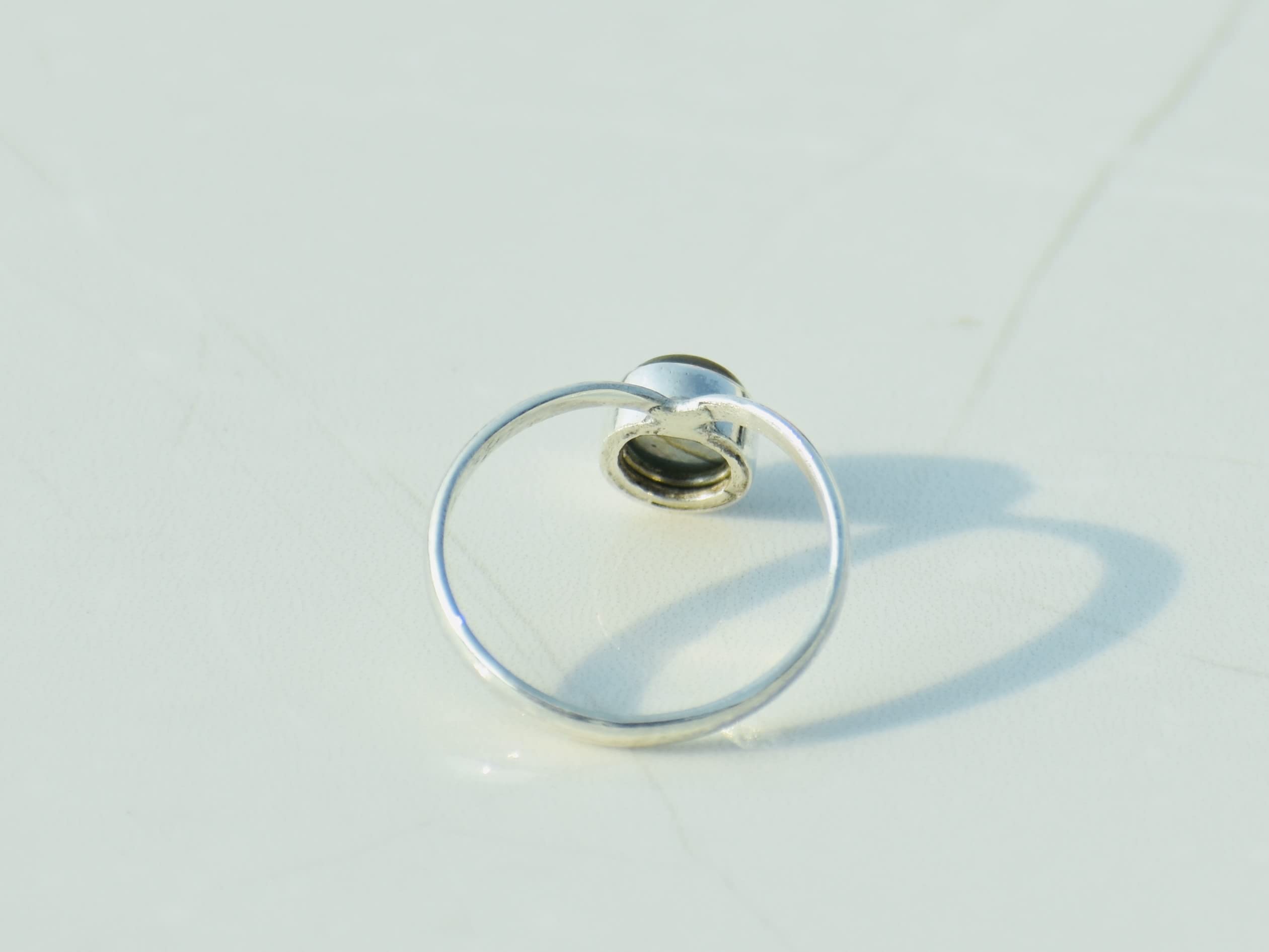Blue Labradorite Ring - 925 Sterling Silver Handmade Wave Ring for Women | Round Labradorite Gemstone Birthstone Jewelry | Perfect Gift for Her, Elegant for Daily Wear & Special Occasions