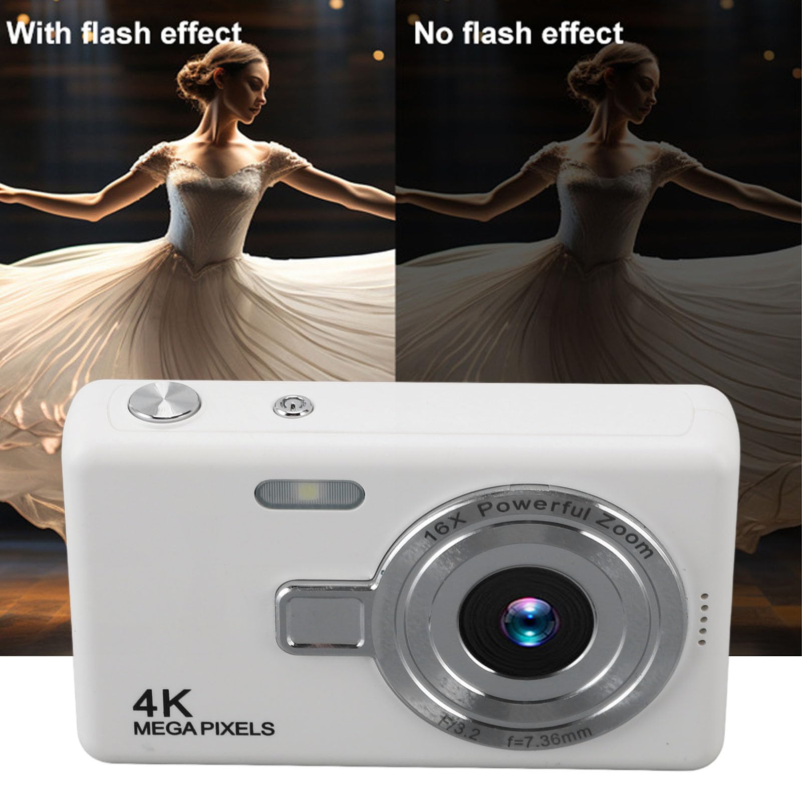 12MP Kids Digital Camera with 16X Zoom & 1080P Video - for Travel & Outdoor Fun