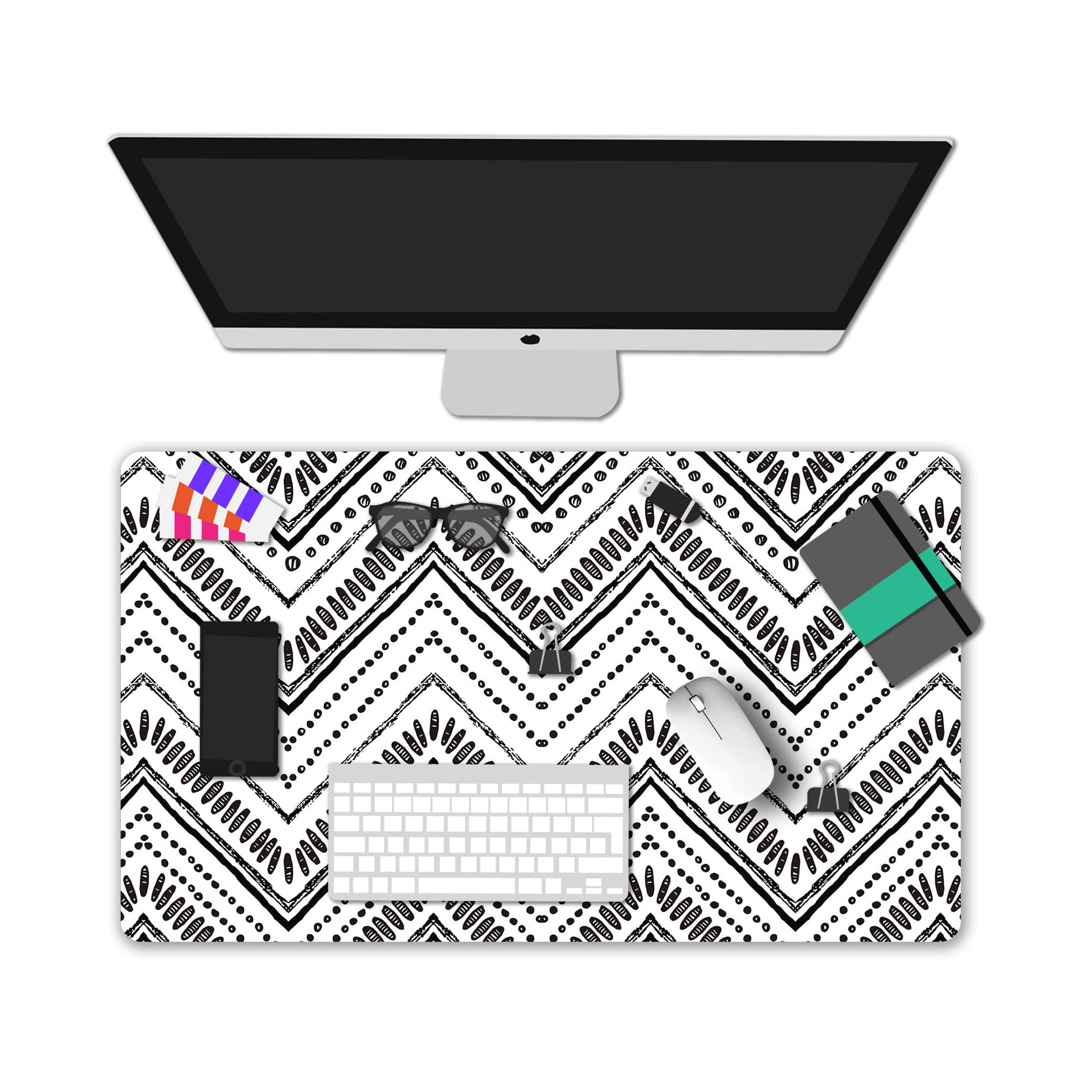 XXL Gaming Mouse Pad - Non-Slip Rubber Base for Office & Home