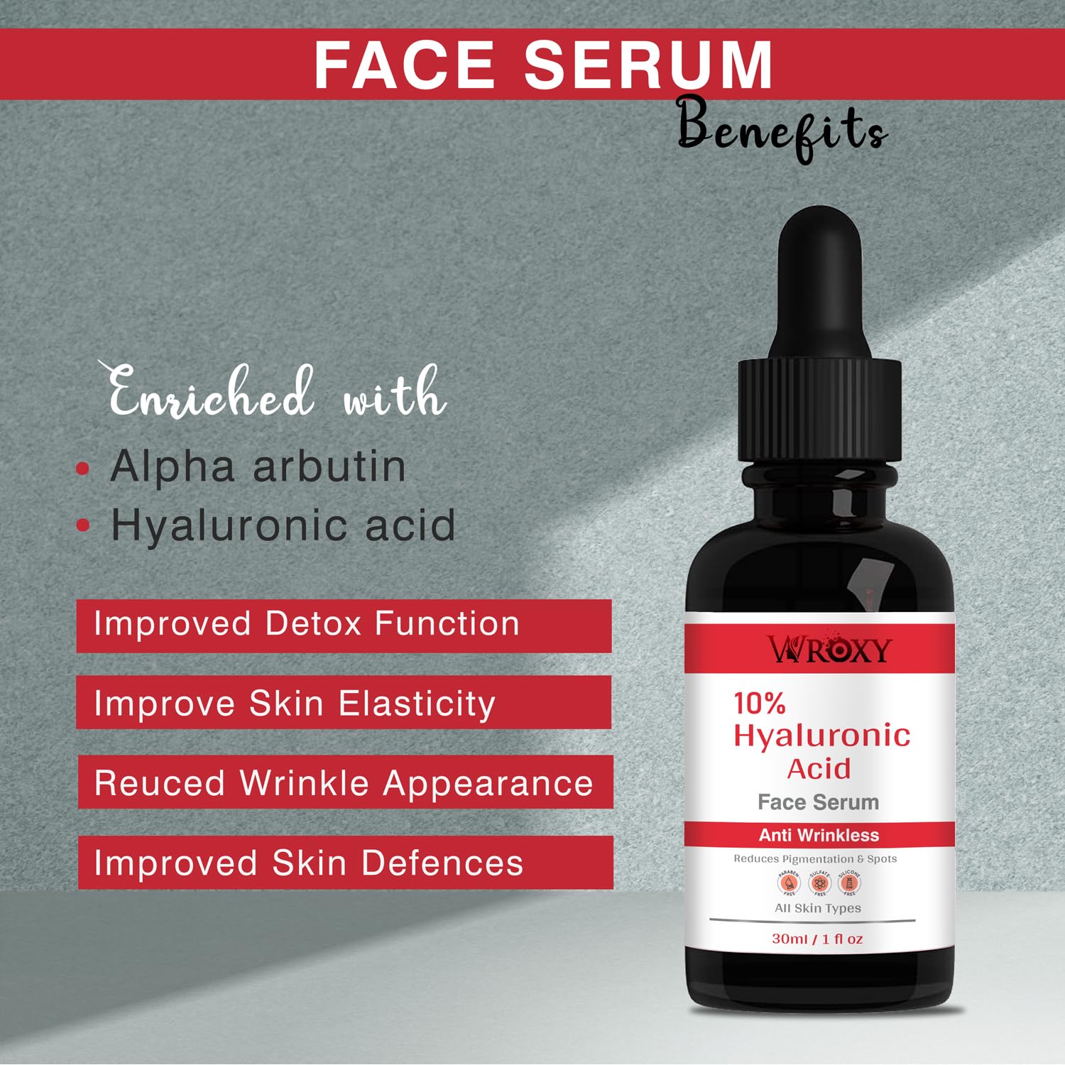 2% Hyaluronic Acid Serum for Face - Anti-Aging & Wrinkle Reduction, Deep Hydration Moisturizer for Women & Men, 100% Natural Formula | 30ml | Daily Skincare Routine, Dry Skin Treatment, Night & Day Use