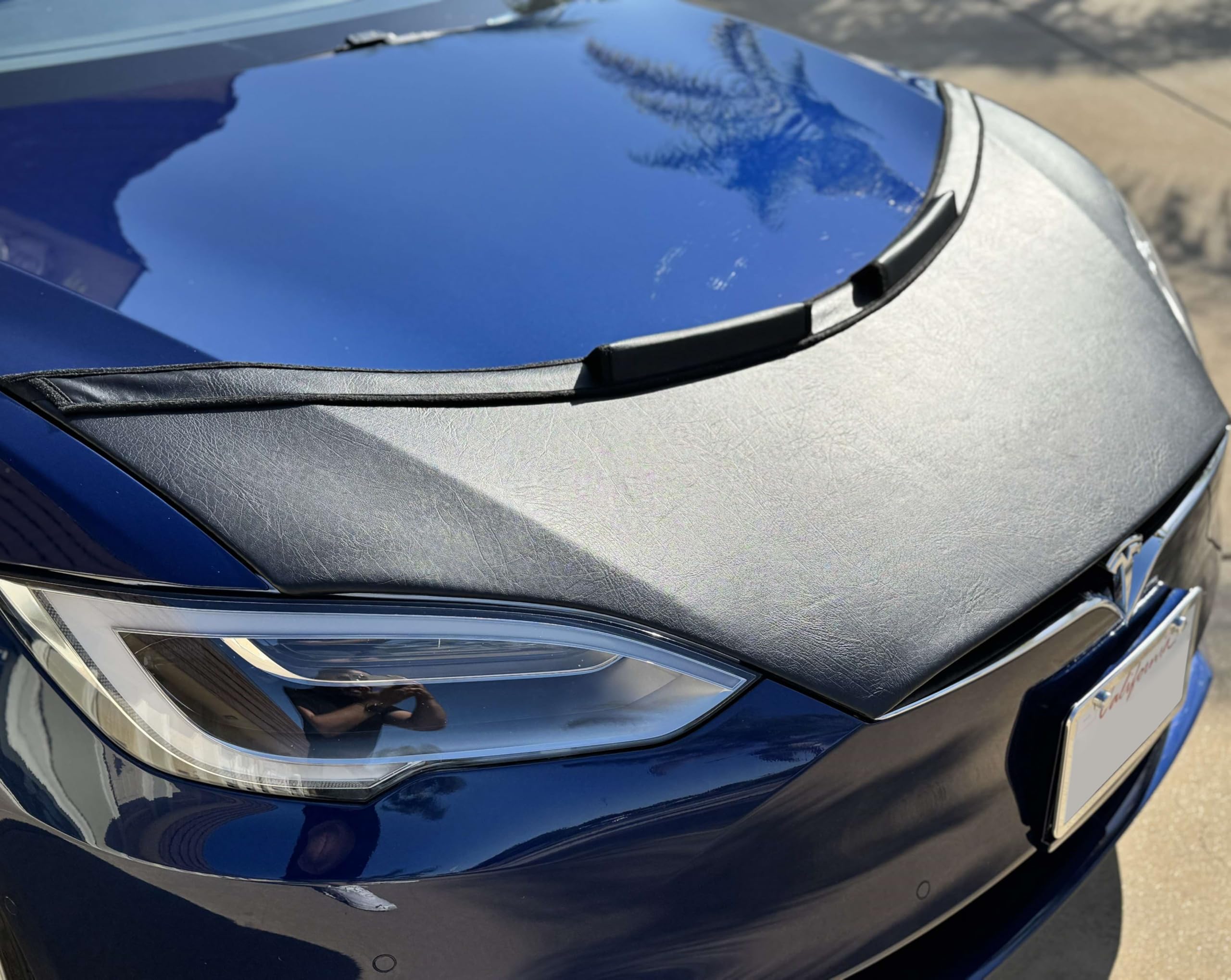 Tesla Model S Hood Bra Cover (2016-2021) - Durable Car Bonnet Protector for Weather & Road Debris | Perfect for Road Trips & Daily Commutes