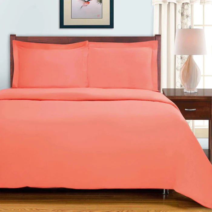 Premium 700 Thread Count Egyptian Cotton Duvet Cover Set with Pillow Shams - Soft Luxury Bedding for Hotel-Style Comfort - Perfect for Master Bedrooms, Guest Rooms & Airbnb Listings