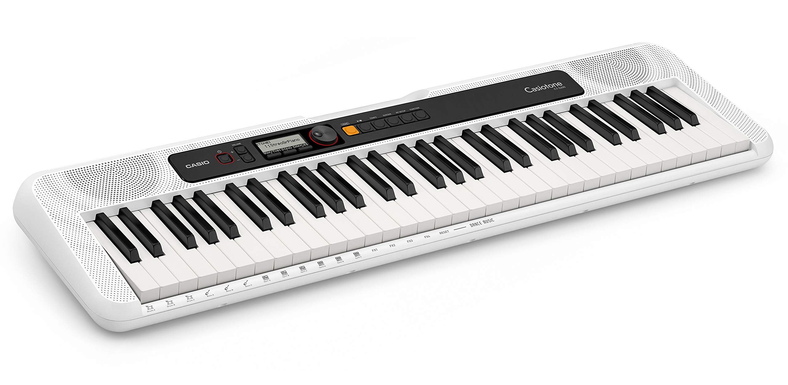 Casio CT-S200WE 61-Key Premium Portable Keyboard with Stand, Headphones, Power Supply & USB Cable - Complete Starter Bundle for Beginners & Home Practice (White) - Perfect for Piano Lessons, Music Education & Digital Keyboard Learning