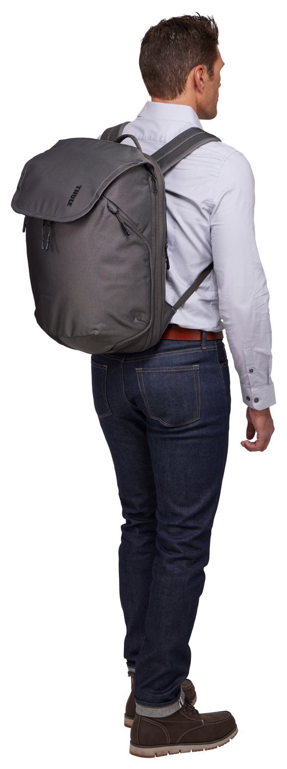Thule Subterra 2 Expandable Travel Backpack 26L - Lightweight Carry-On Hiking Daypack for Men & Women - Perfect for Air Travel, Camping & Outdoor Adventures (Vetiver Gray)